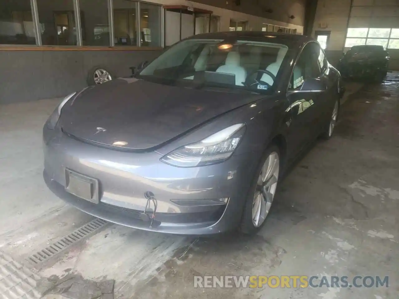 2 Photograph of a damaged car 5YJ3E1EB4KF423151 TESLA MODEL 3 2019