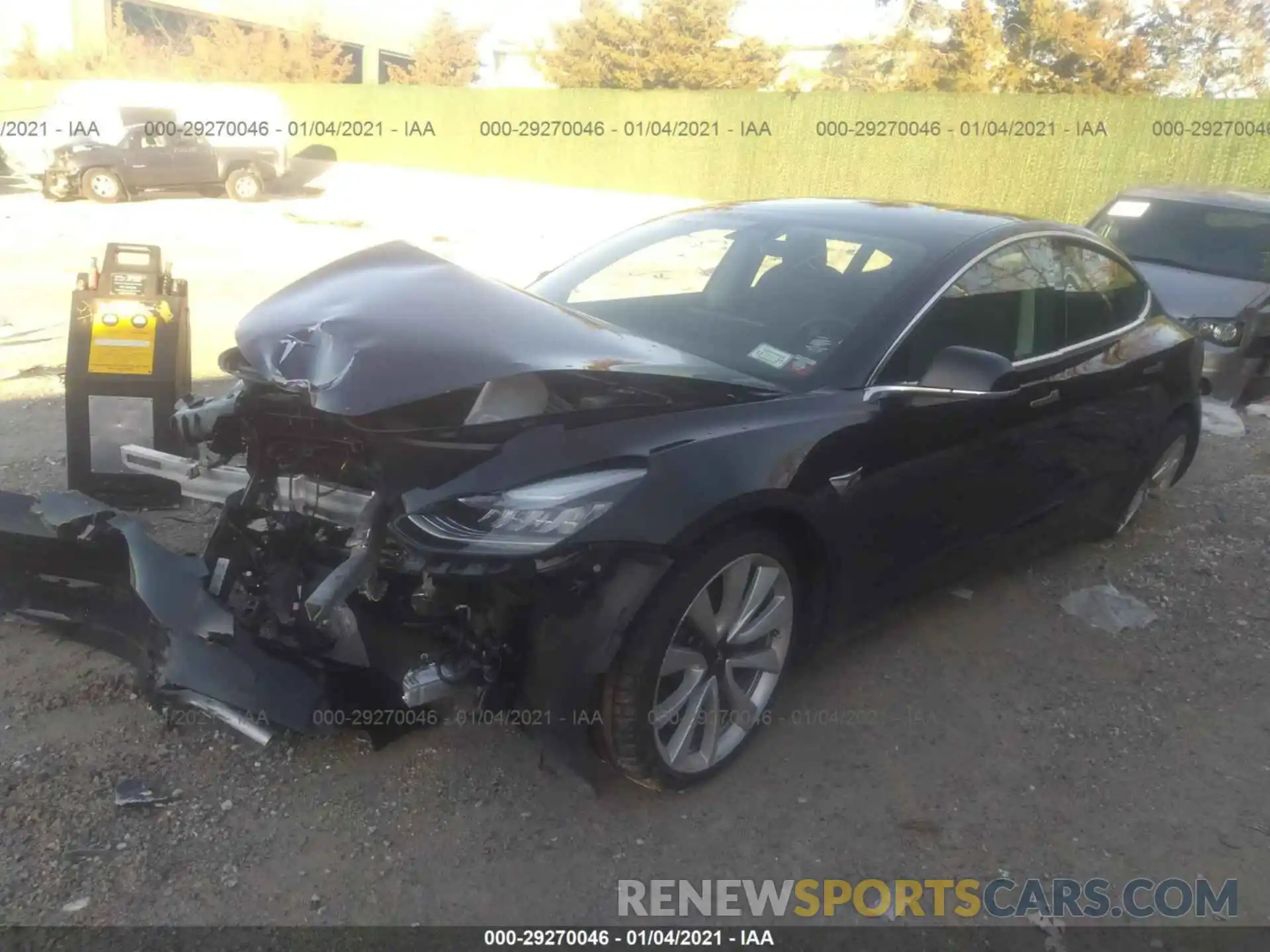 2 Photograph of a damaged car 5YJ3E1EB4KF425644 TESLA MODEL 3 2019