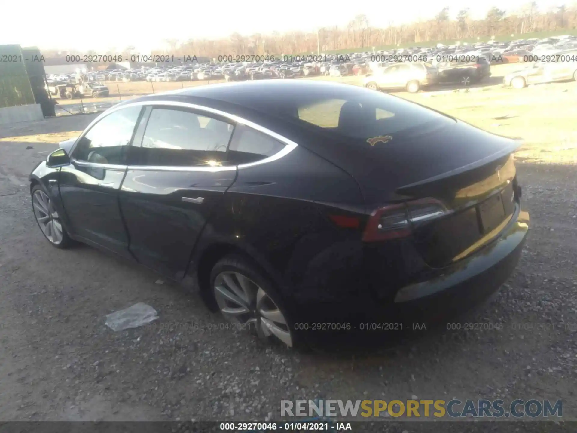 3 Photograph of a damaged car 5YJ3E1EB4KF425644 TESLA MODEL 3 2019