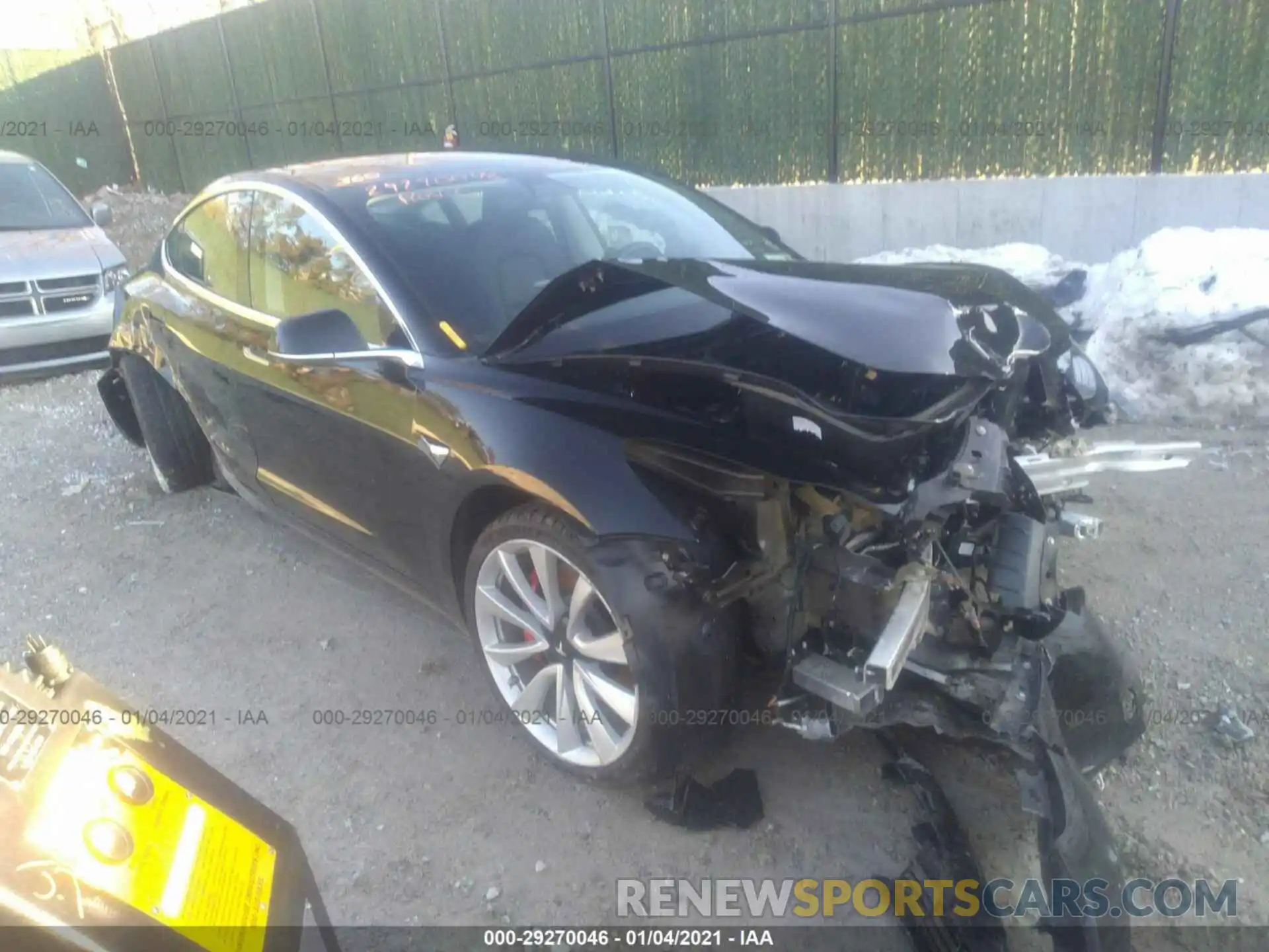 6 Photograph of a damaged car 5YJ3E1EB4KF425644 TESLA MODEL 3 2019