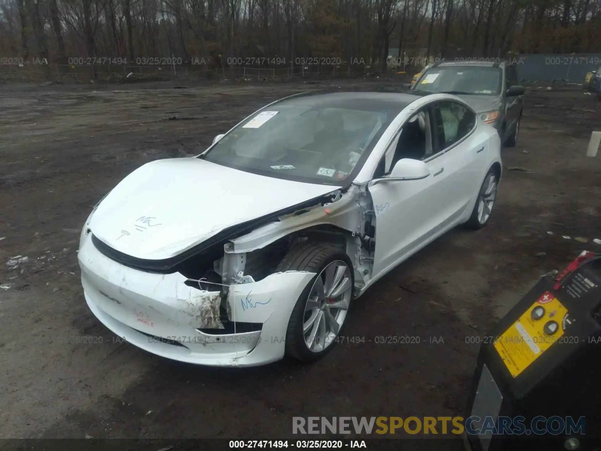 6 Photograph of a damaged car 5YJ3E1EB4KF427877 TESLA MODEL 3 2019