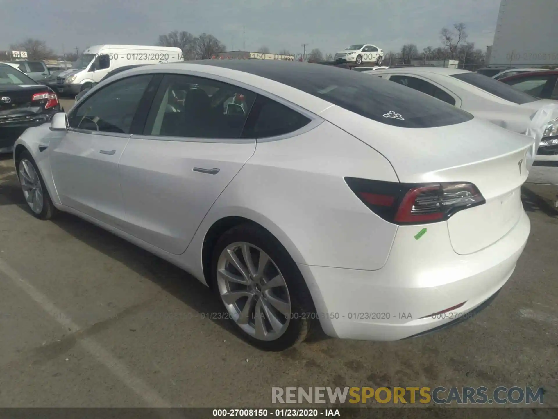 3 Photograph of a damaged car 5YJ3E1EB4KF429502 TESLA MODEL 3 2019