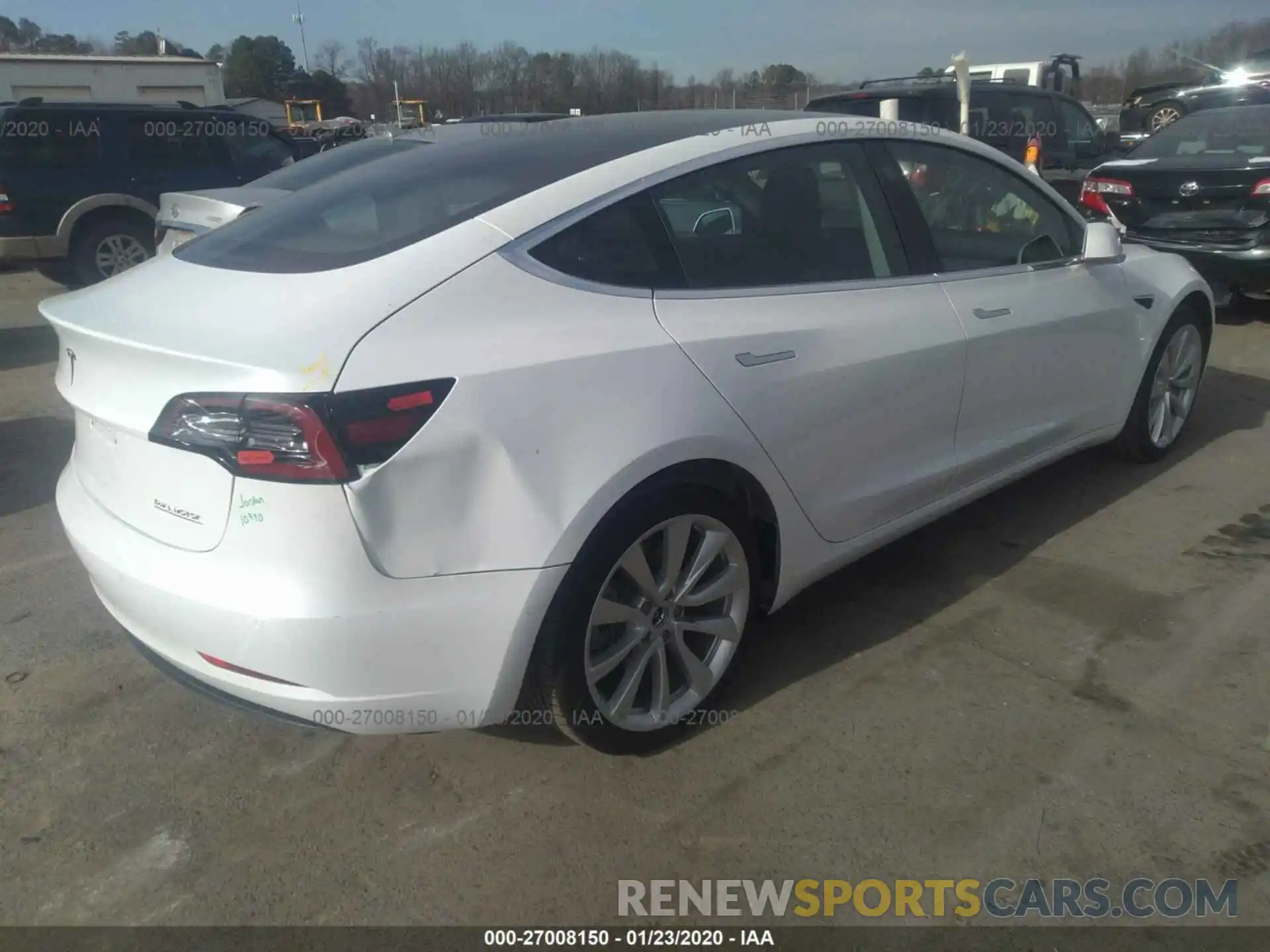 4 Photograph of a damaged car 5YJ3E1EB4KF429502 TESLA MODEL 3 2019