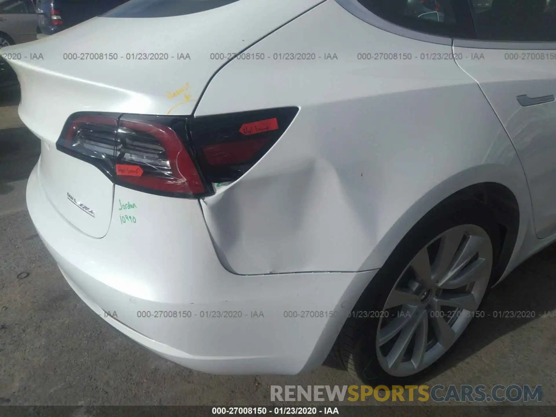 6 Photograph of a damaged car 5YJ3E1EB4KF429502 TESLA MODEL 3 2019