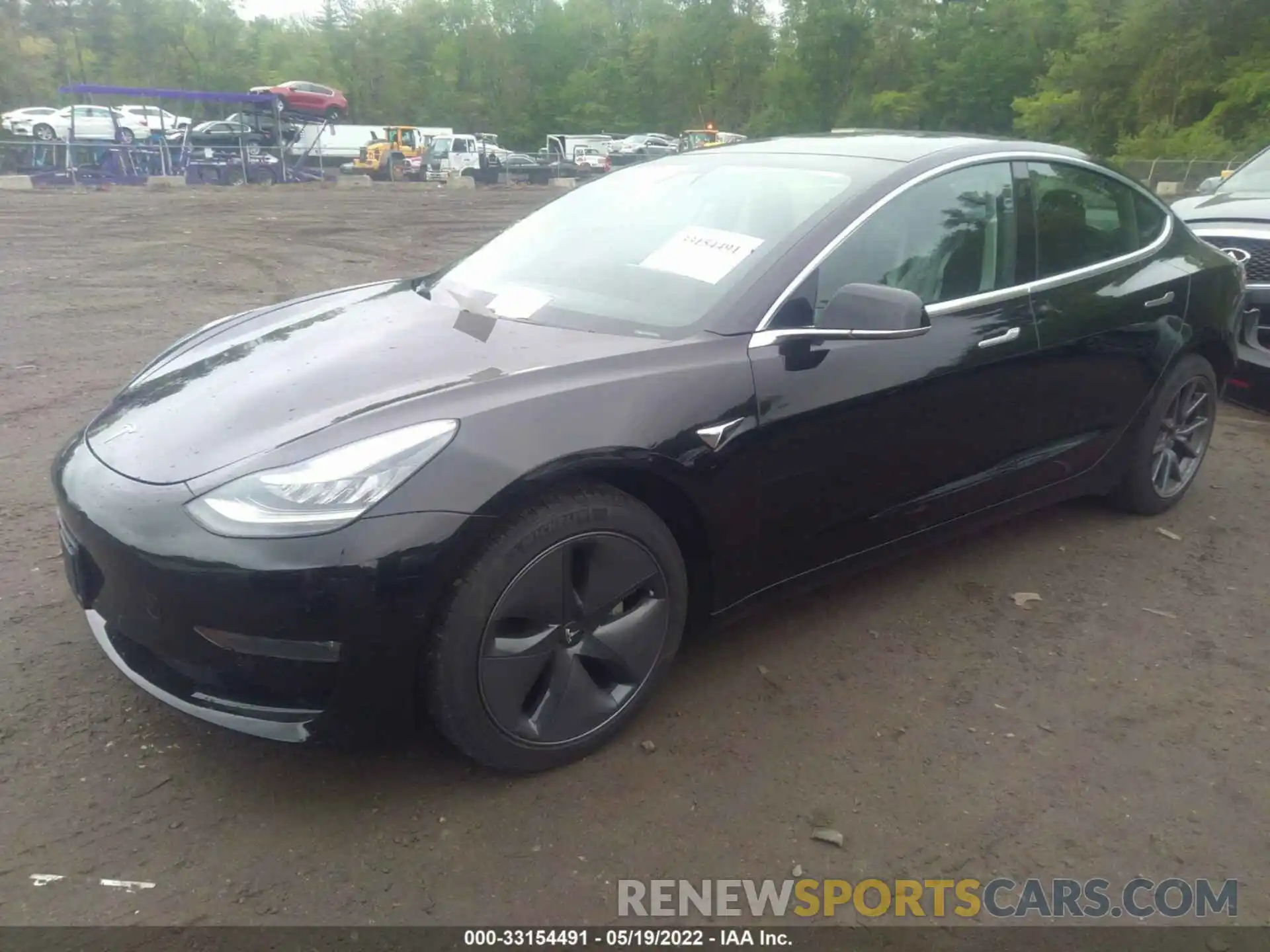 2 Photograph of a damaged car 5YJ3E1EB4KF432240 TESLA MODEL 3 2019