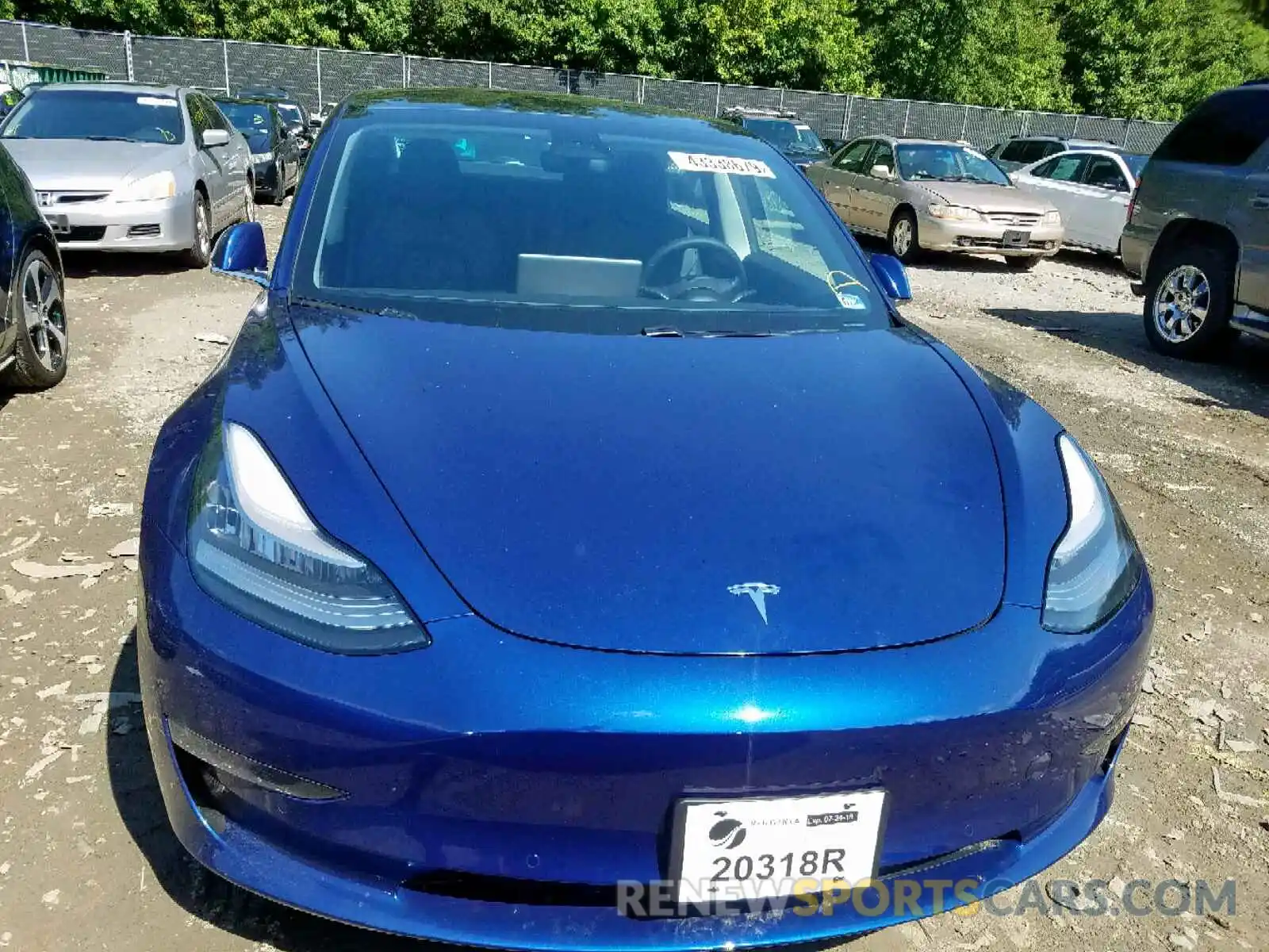 9 Photograph of a damaged car 5YJ3E1EB4KF433050 TESLA MODEL 3 2019