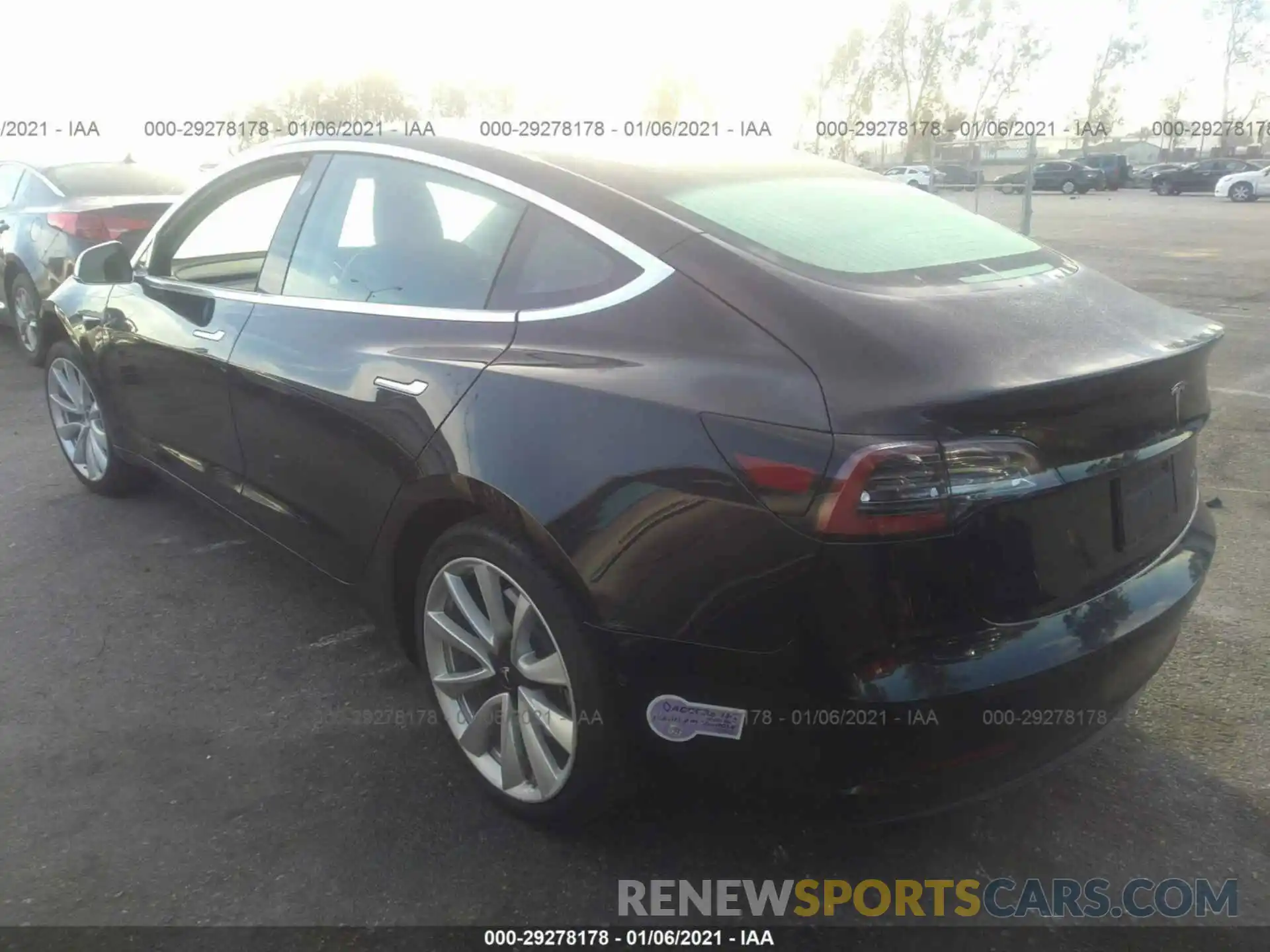 3 Photograph of a damaged car 5YJ3E1EB4KF433646 TESLA MODEL 3 2019