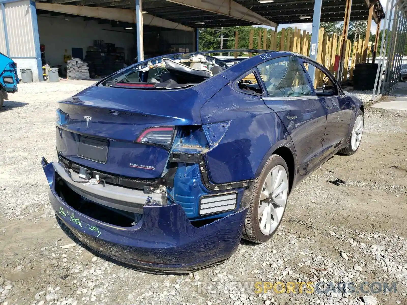 4 Photograph of a damaged car 5YJ3E1EB4KF433856 TESLA MODEL 3 2019