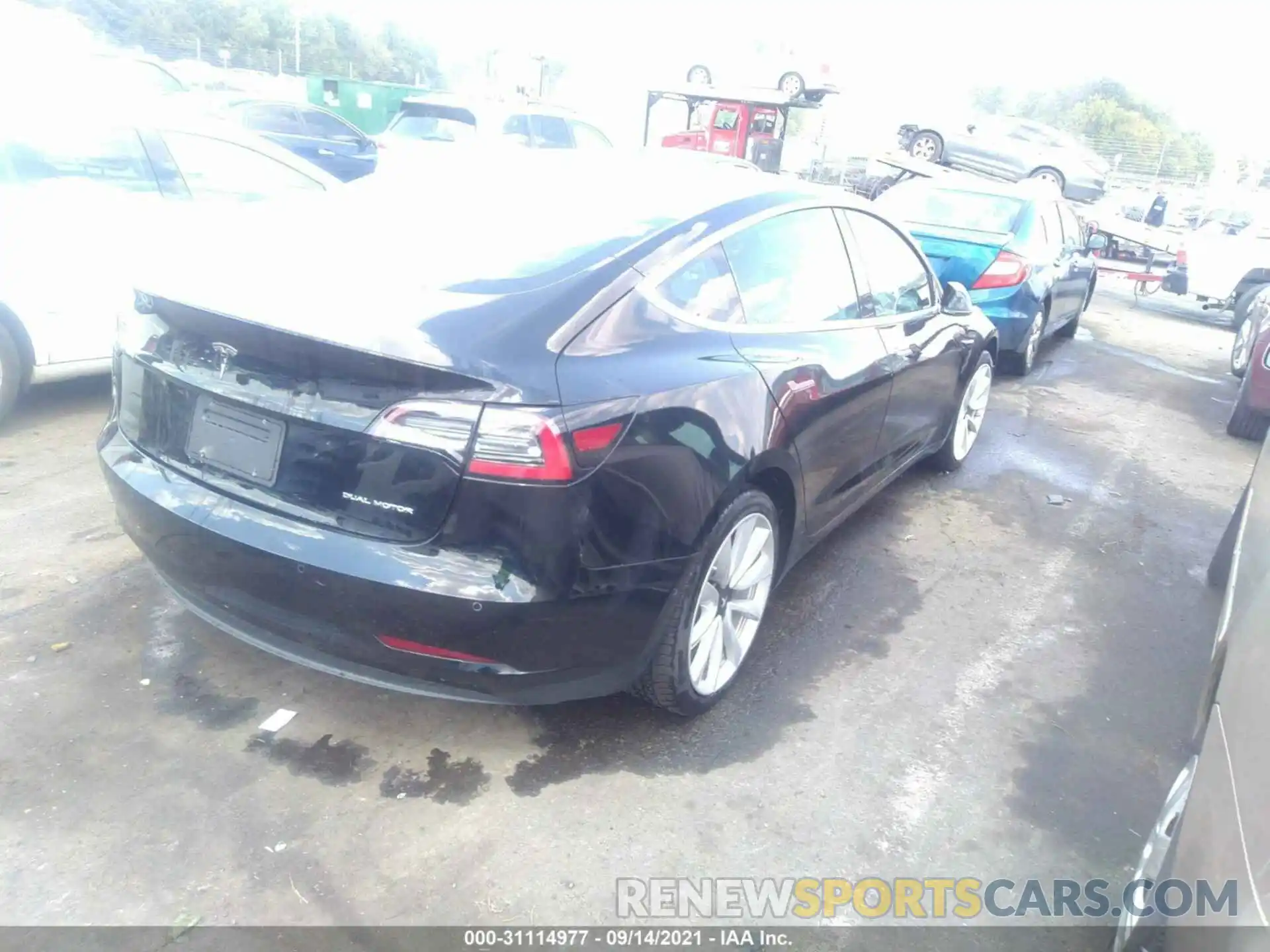 4 Photograph of a damaged car 5YJ3E1EB4KF437468 TESLA MODEL 3 2019