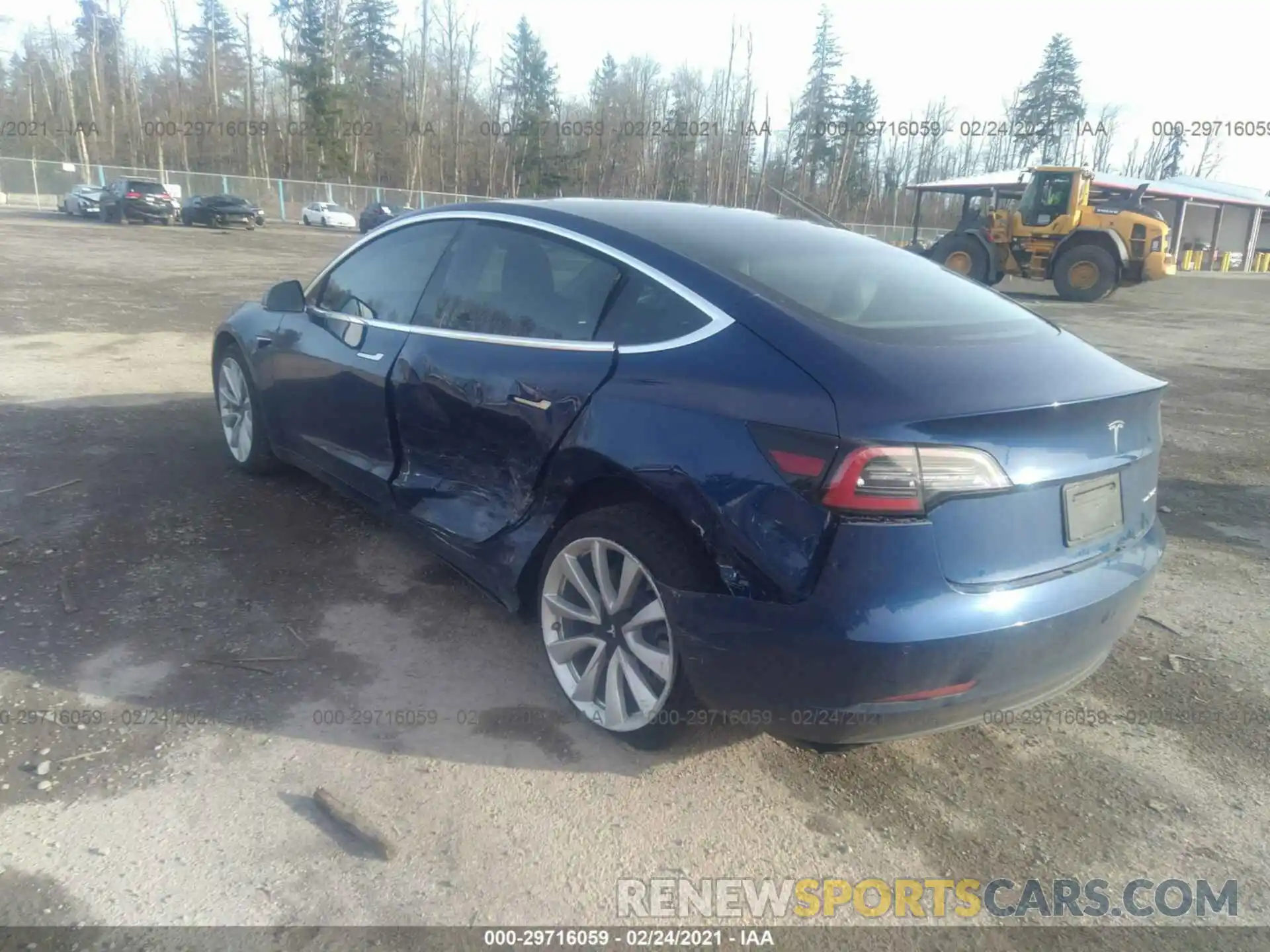 3 Photograph of a damaged car 5YJ3E1EB4KF437664 TESLA MODEL 3 2019