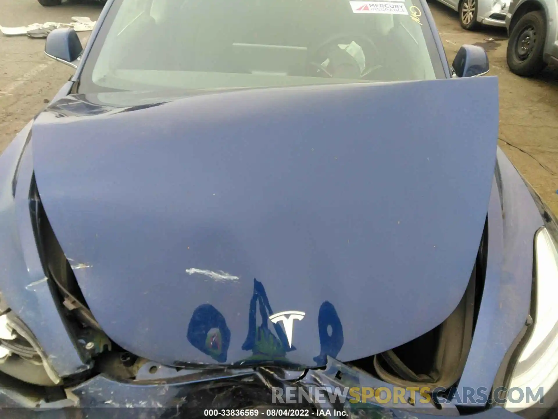 10 Photograph of a damaged car 5YJ3E1EB4KF438345 TESLA MODEL 3 2019