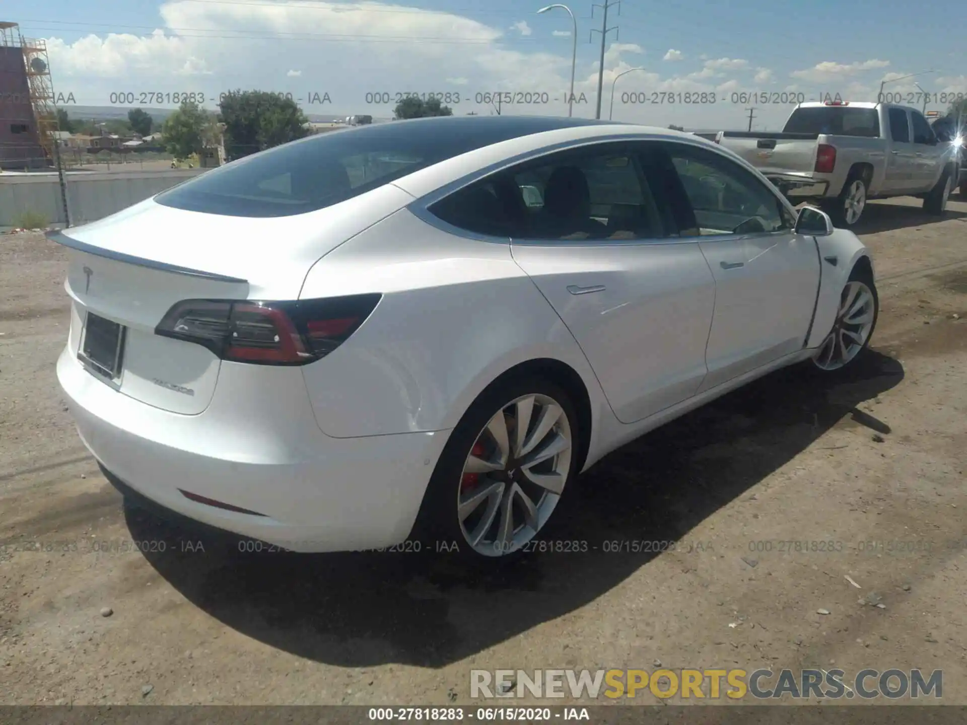 4 Photograph of a damaged car 5YJ3E1EB4KF438796 TESLA MODEL 3 2019