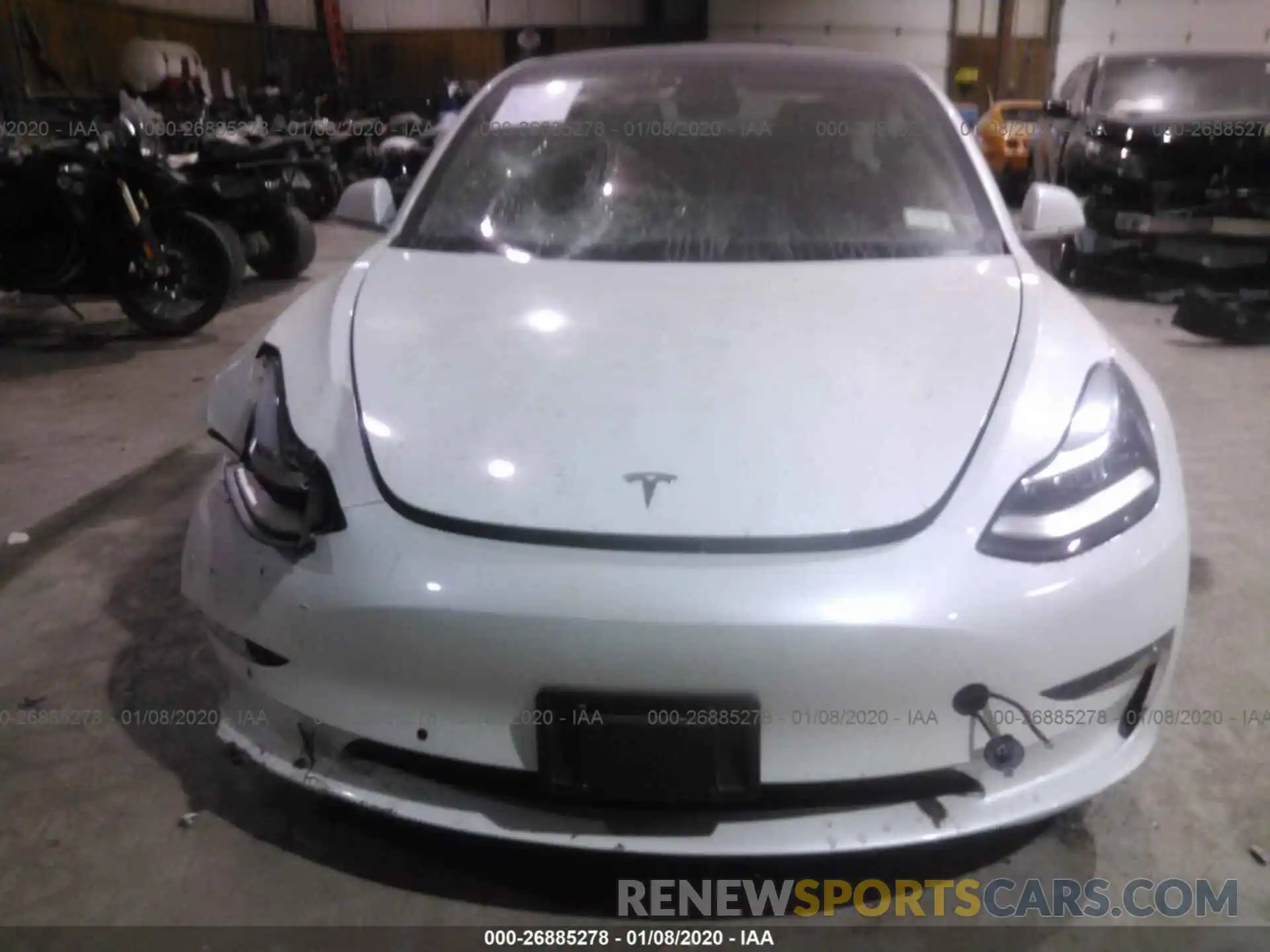 5 Photograph of a damaged car 5YJ3E1EB4KF442427 TESLA MODEL 3 2019