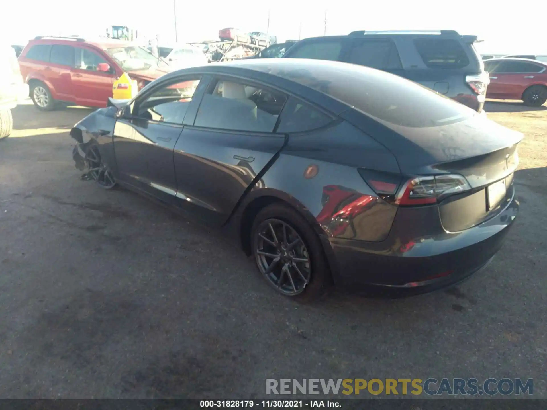 3 Photograph of a damaged car 5YJ3E1EB4KF450415 TESLA MODEL 3 2019