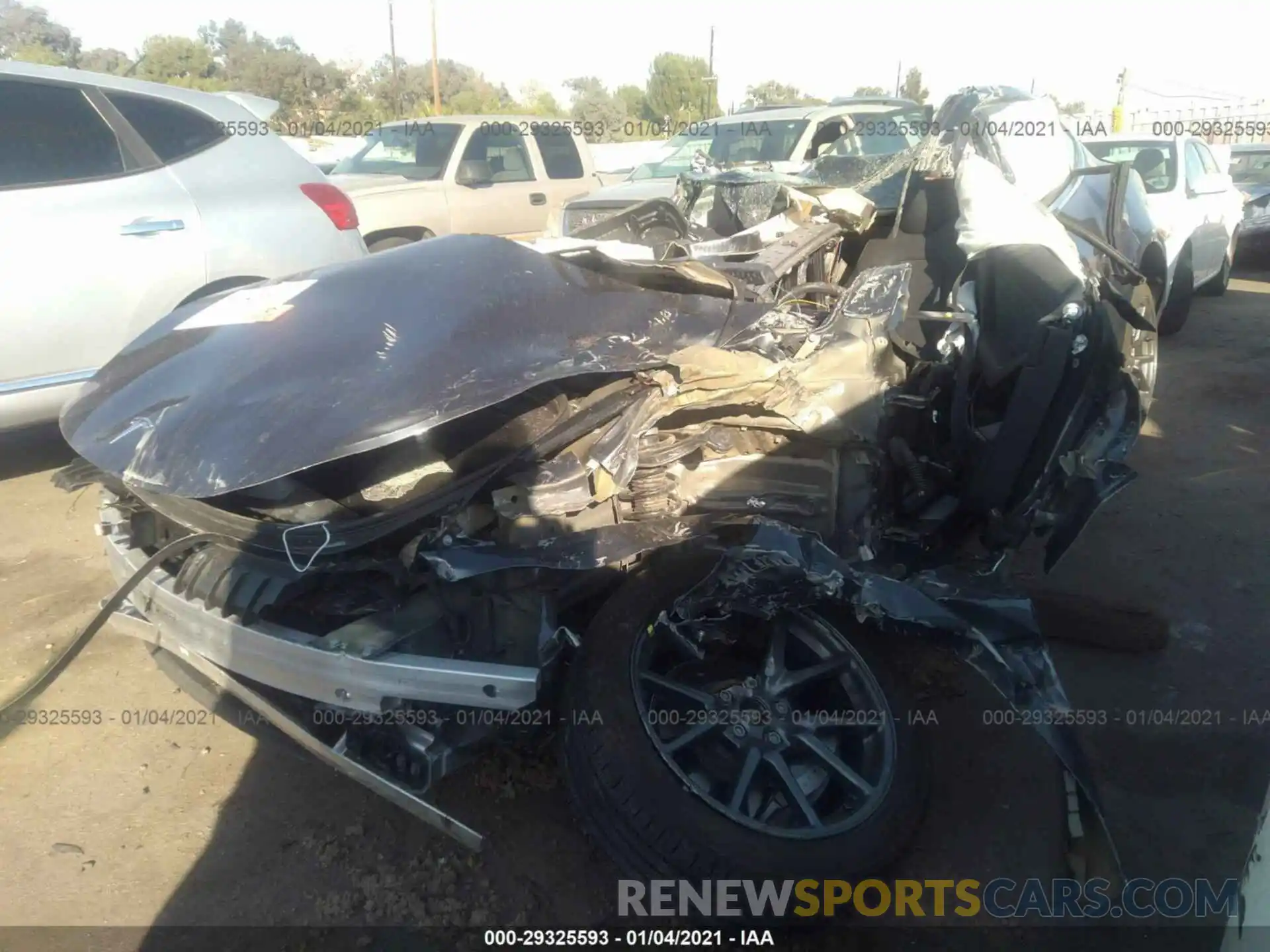 2 Photograph of a damaged car 5YJ3E1EB4KF453010 TESLA MODEL 3 2019