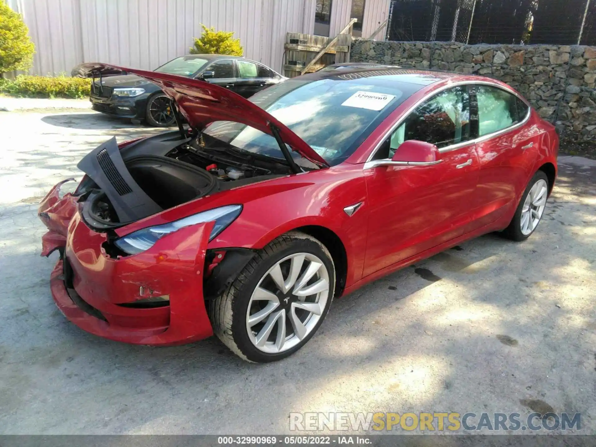 2 Photograph of a damaged car 5YJ3E1EB4KF453783 TESLA MODEL 3 2019