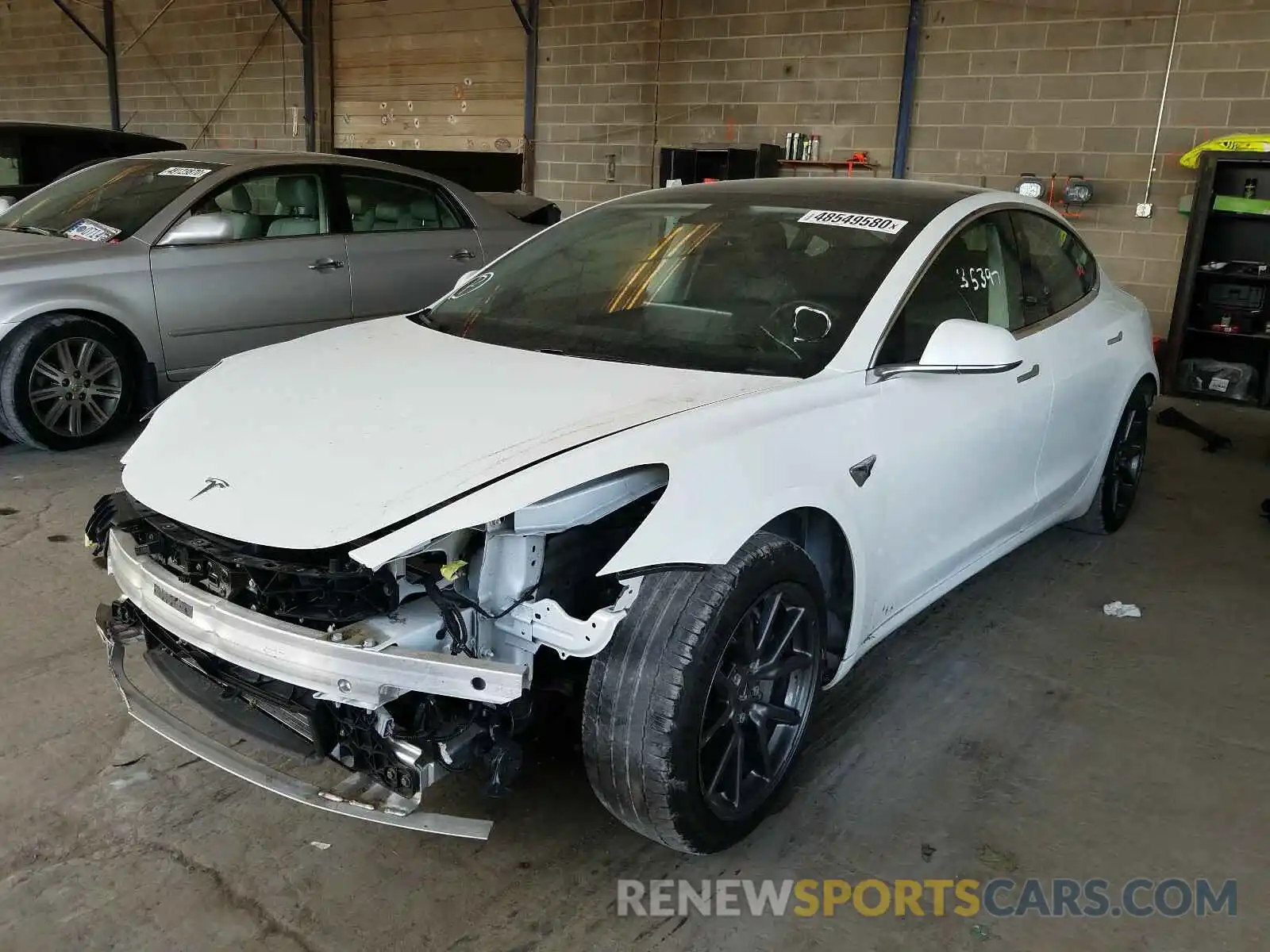 2 Photograph of a damaged car 5YJ3E1EB4KF469224 TESLA MODEL 3 2019