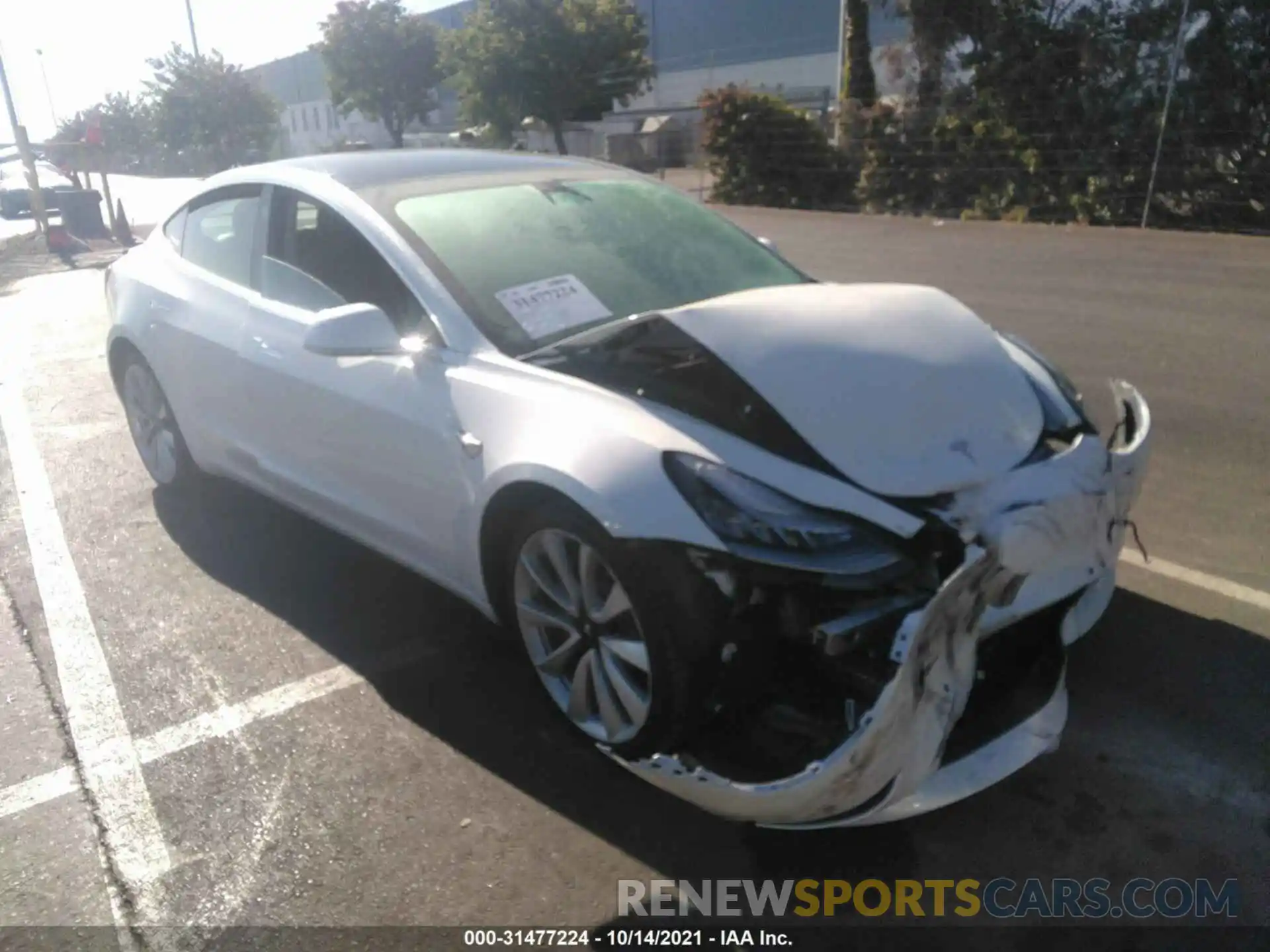 1 Photograph of a damaged car 5YJ3E1EB4KF469675 TESLA MODEL 3 2019