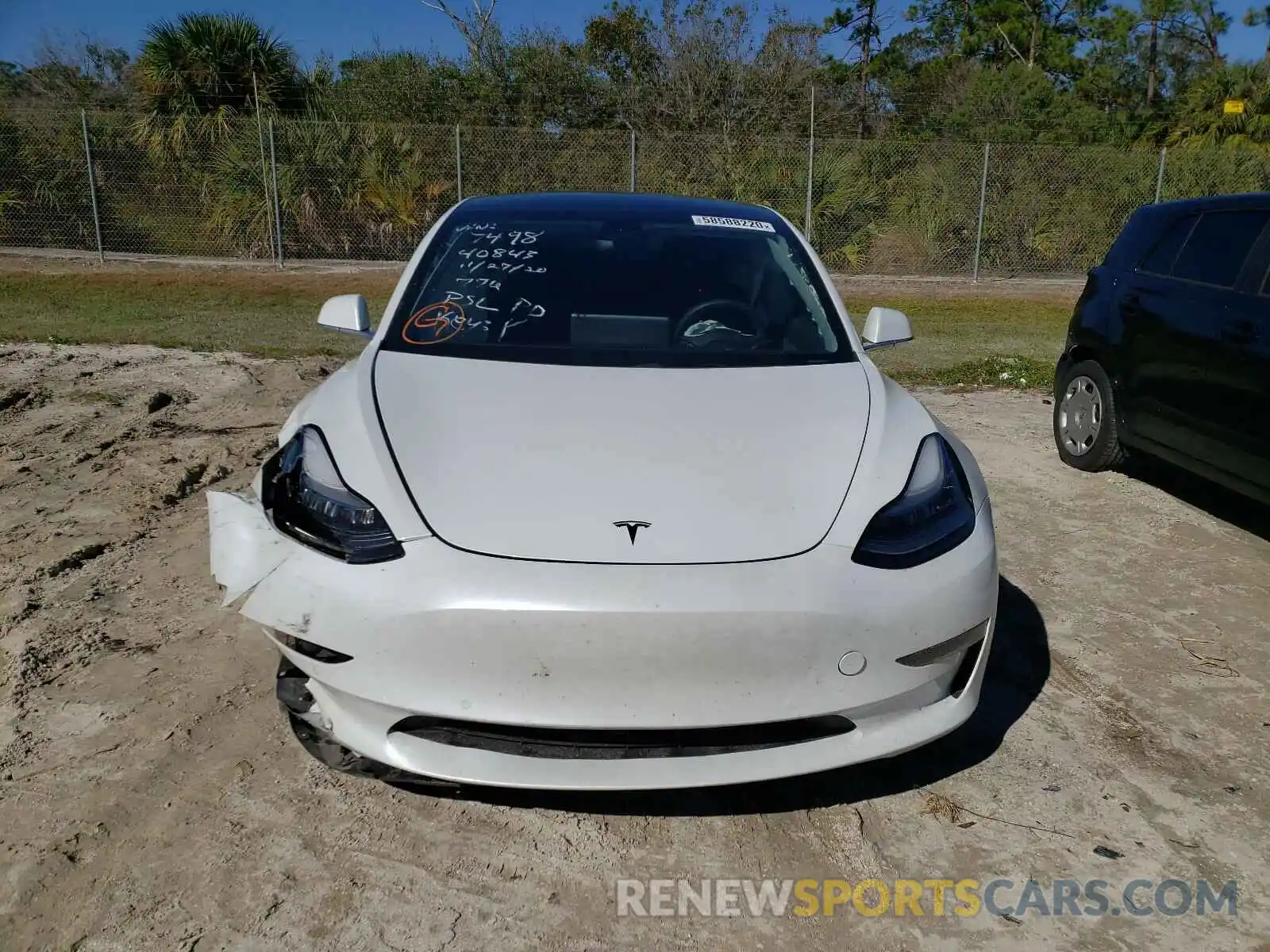 9 Photograph of a damaged car 5YJ3E1EB4KF477498 TESLA MODEL 3 2019