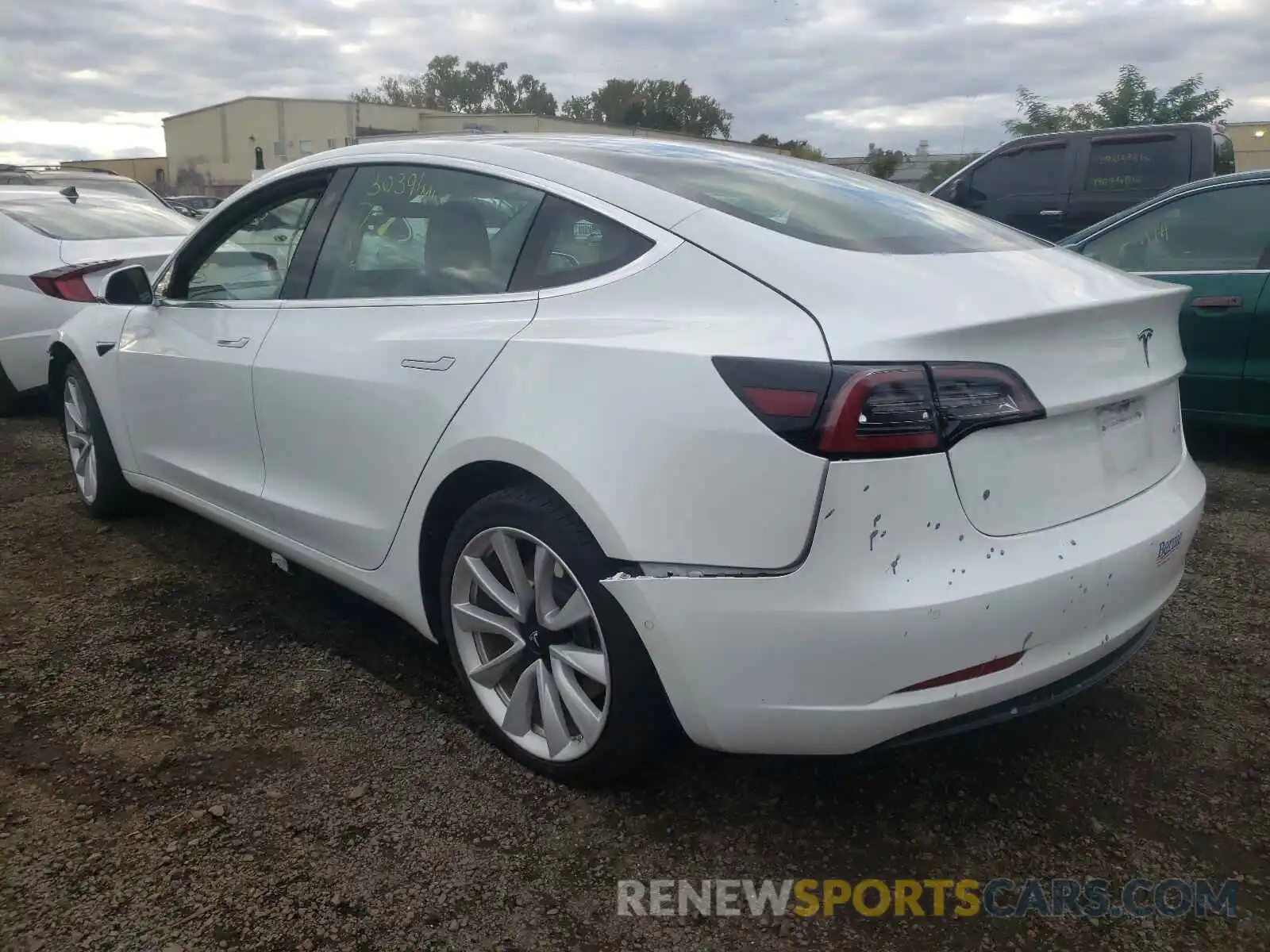 3 Photograph of a damaged car 5YJ3E1EB4KF481518 TESLA MODEL 3 2019