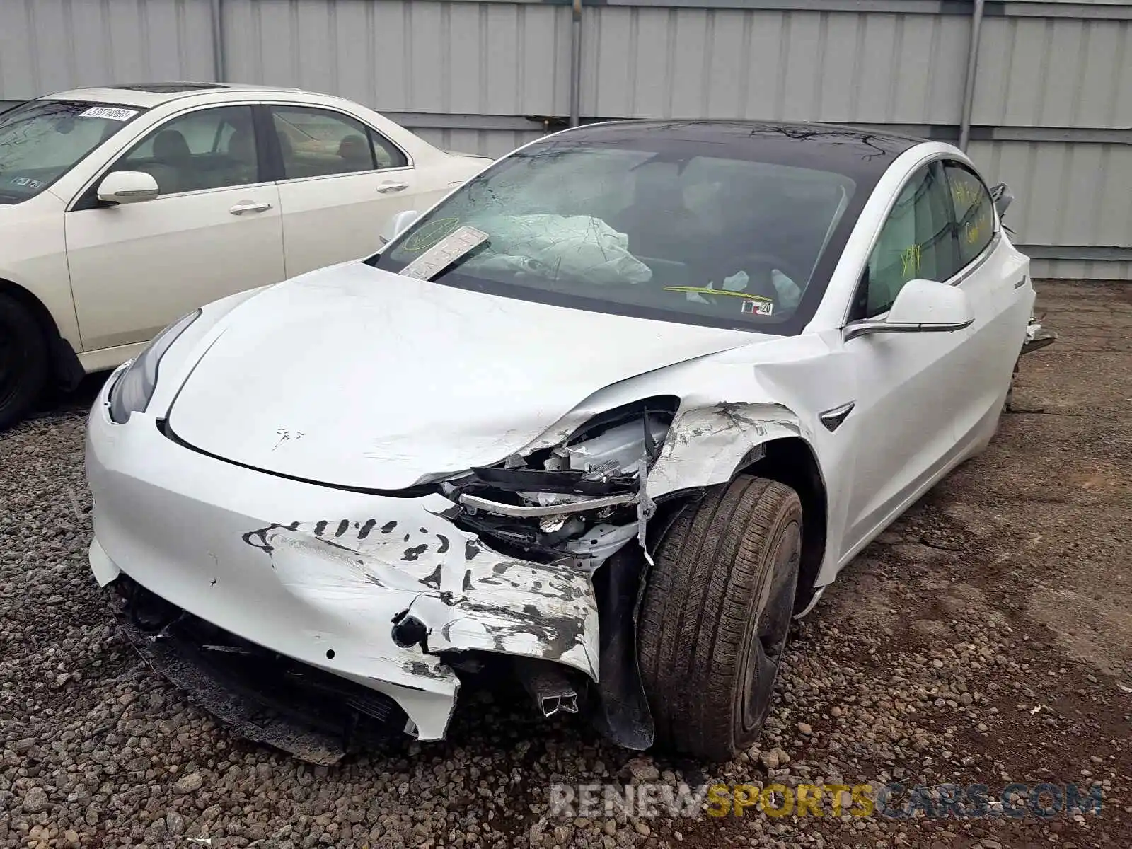 2 Photograph of a damaged car 5YJ3E1EB4KF510614 TESLA MODEL 3 2019