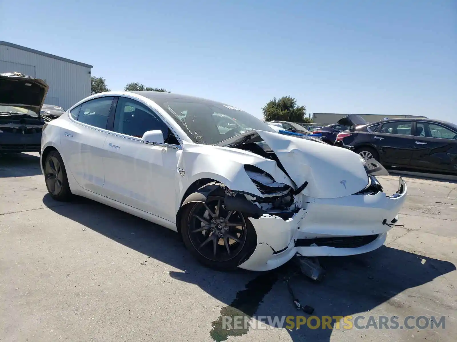 1 Photograph of a damaged car 5YJ3E1EB4KF511598 TESLA MODEL 3 2019