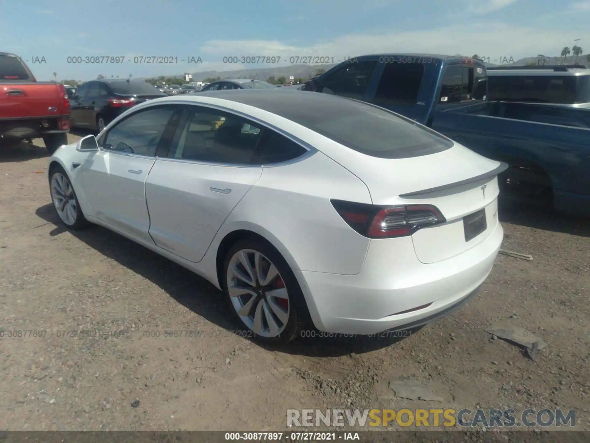 3 Photograph of a damaged car 5YJ3E1EB4KF514226 TESLA MODEL 3 2019