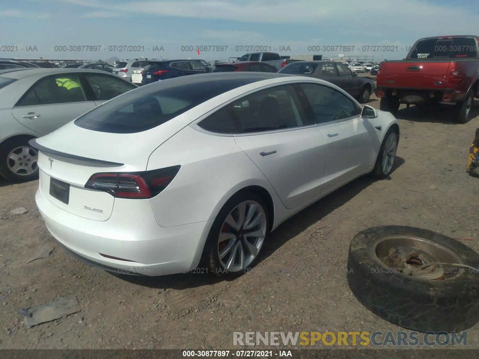 4 Photograph of a damaged car 5YJ3E1EB4KF514226 TESLA MODEL 3 2019