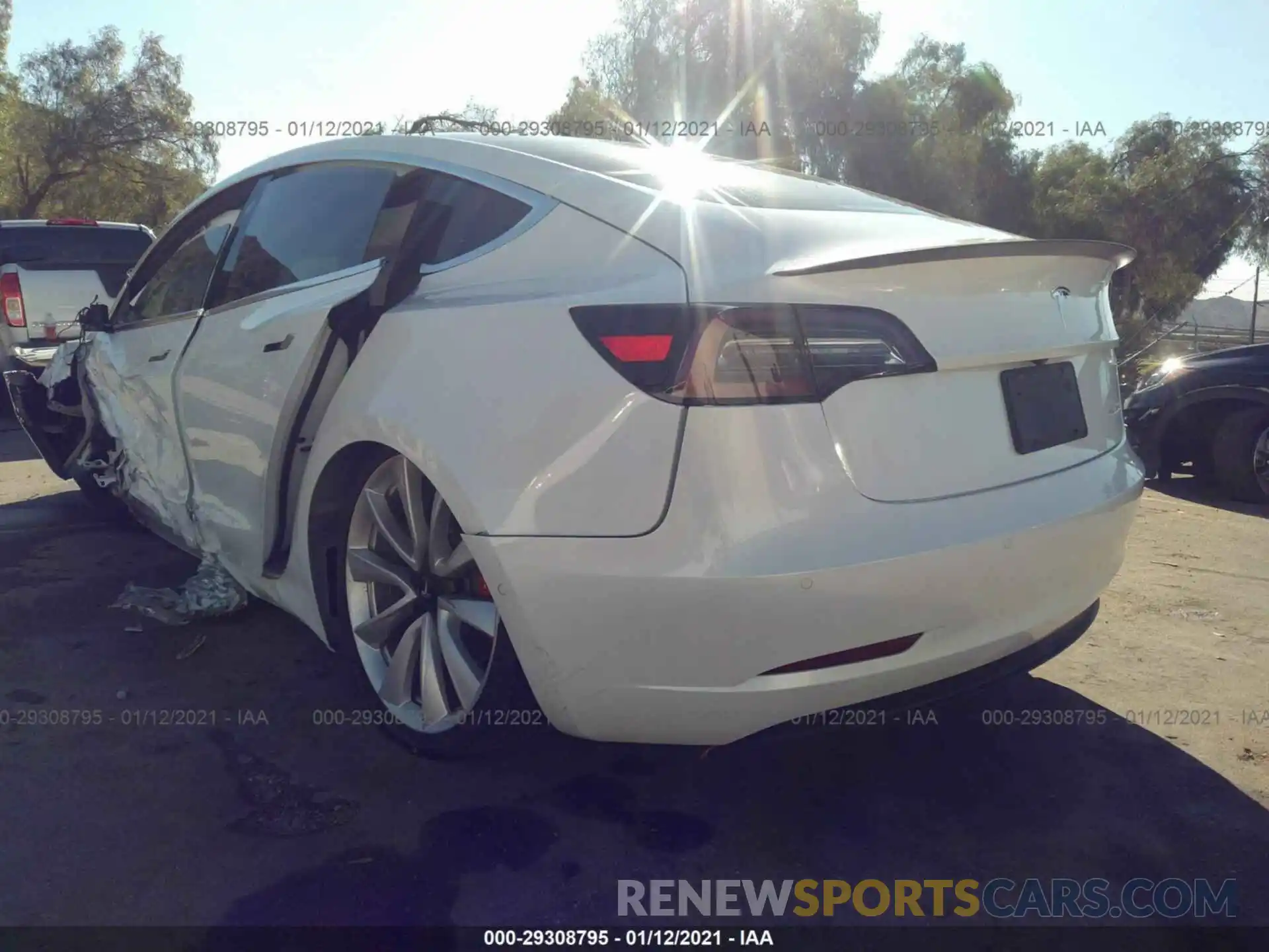 3 Photograph of a damaged car 5YJ3E1EB4KF514422 TESLA MODEL 3 2019