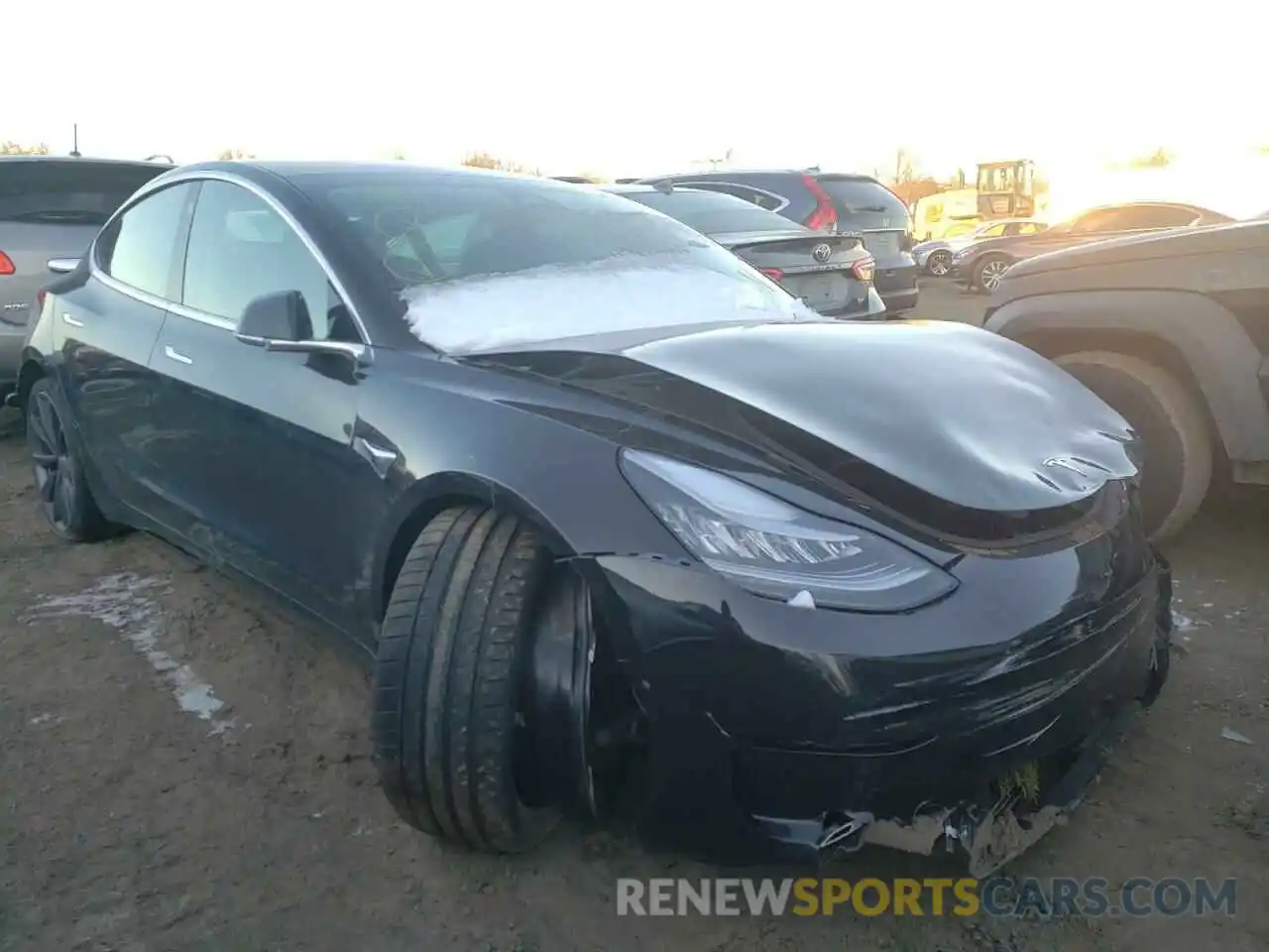 1 Photograph of a damaged car 5YJ3E1EB5KF189358 TESLA MODEL 3 2019