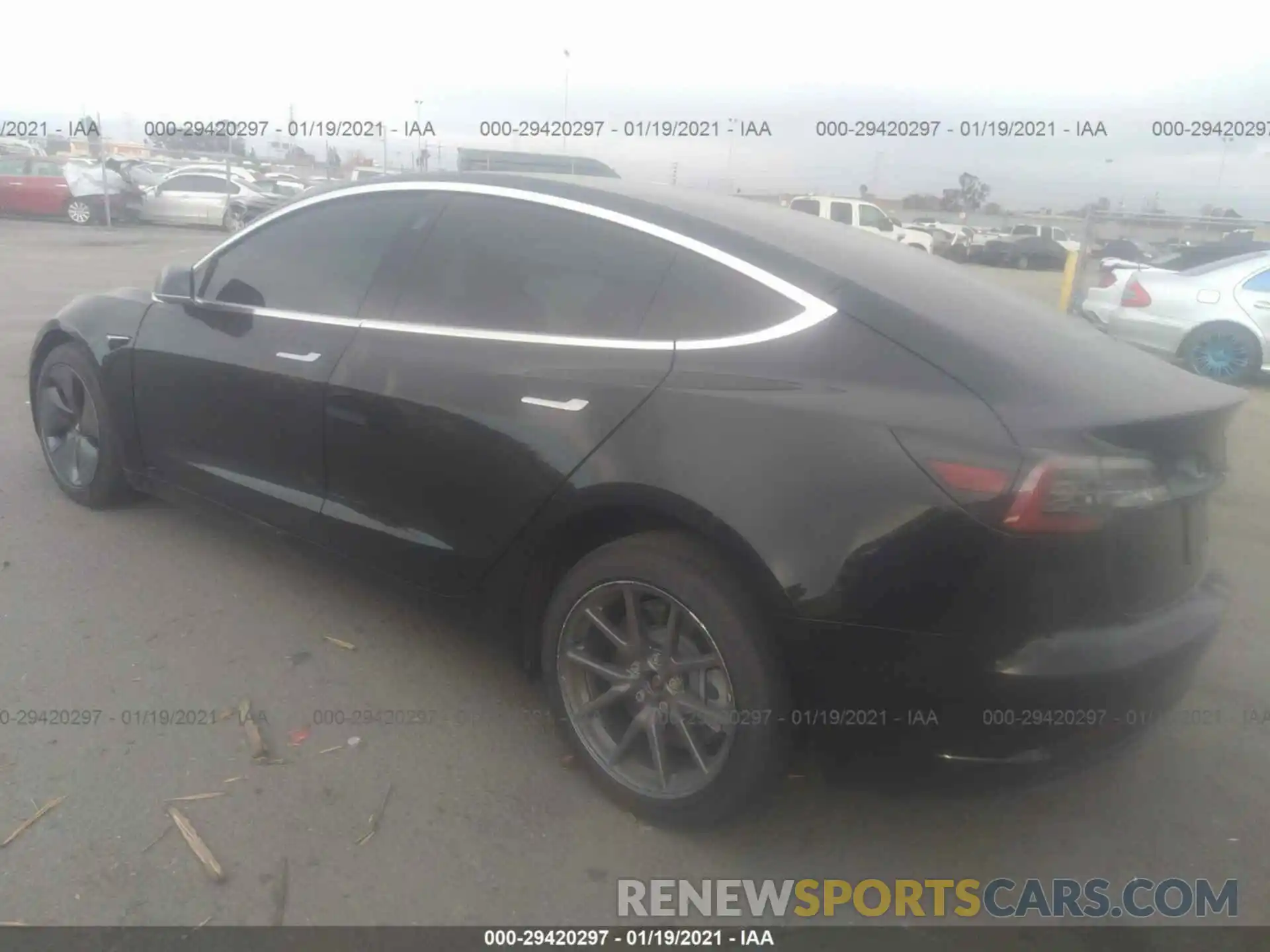 3 Photograph of a damaged car 5YJ3E1EB5KF191238 TESLA MODEL 3 2019