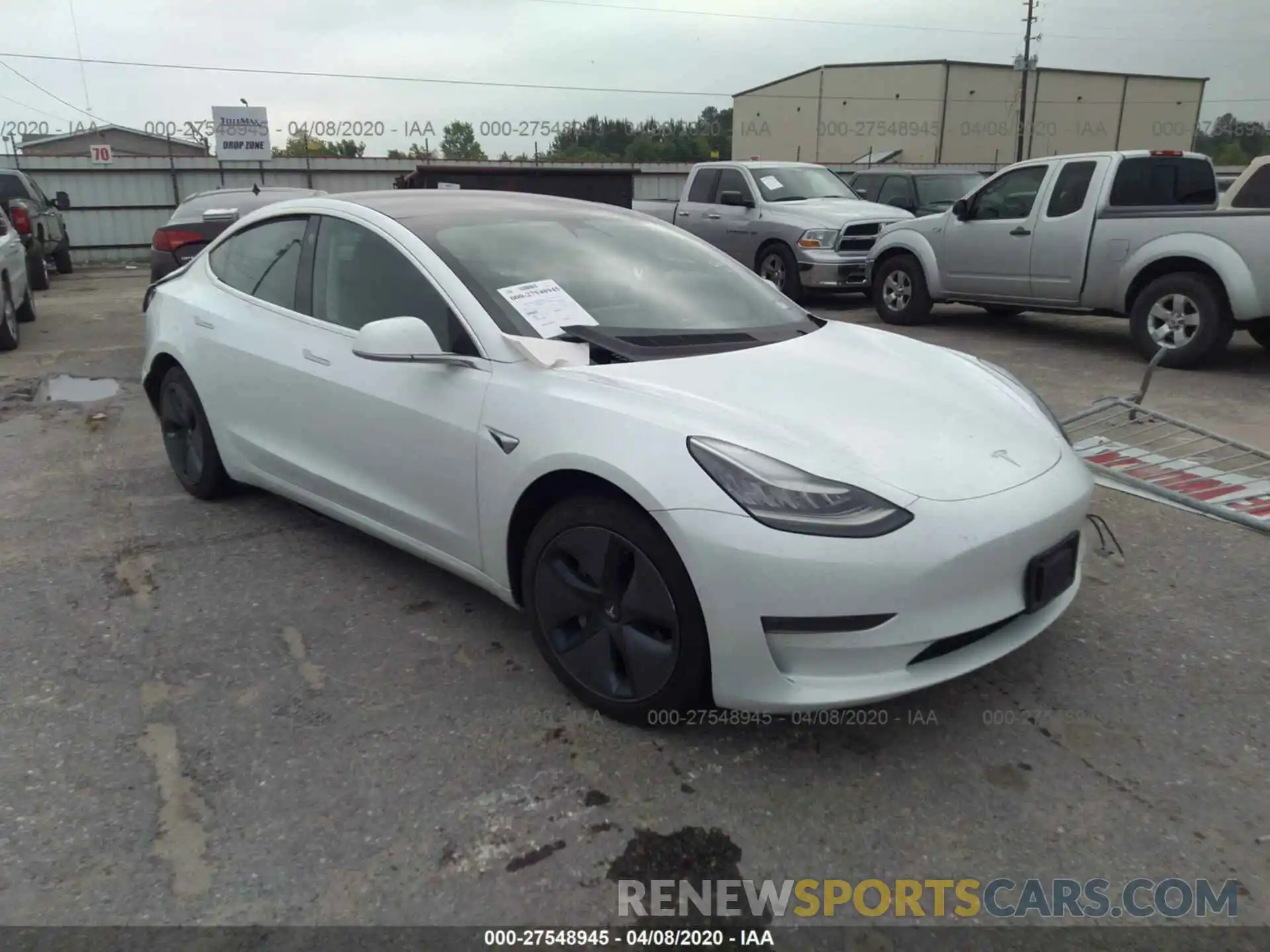 1 Photograph of a damaged car 5YJ3E1EB5KF191532 TESLA MODEL 3 2019