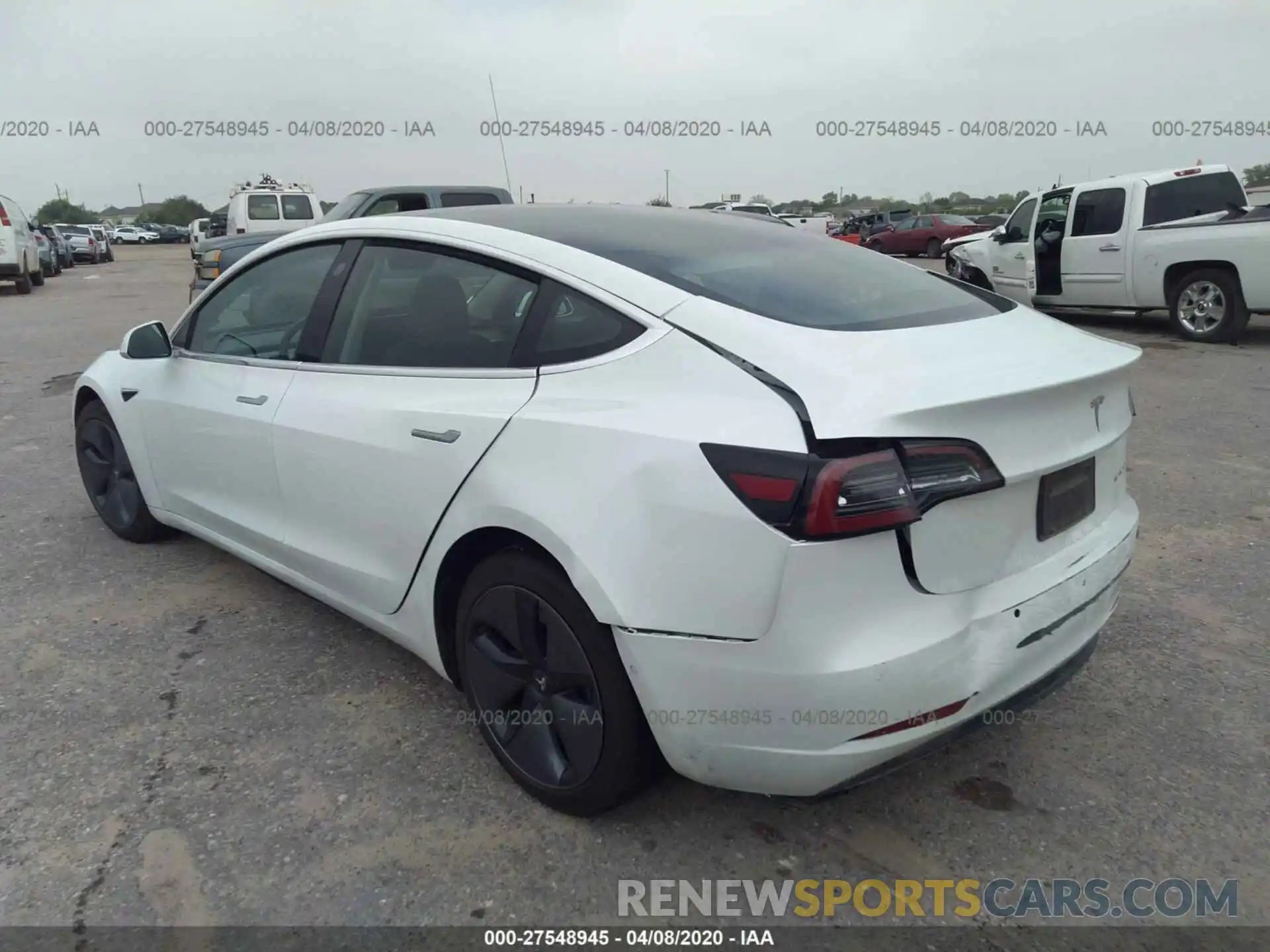 3 Photograph of a damaged car 5YJ3E1EB5KF191532 TESLA MODEL 3 2019