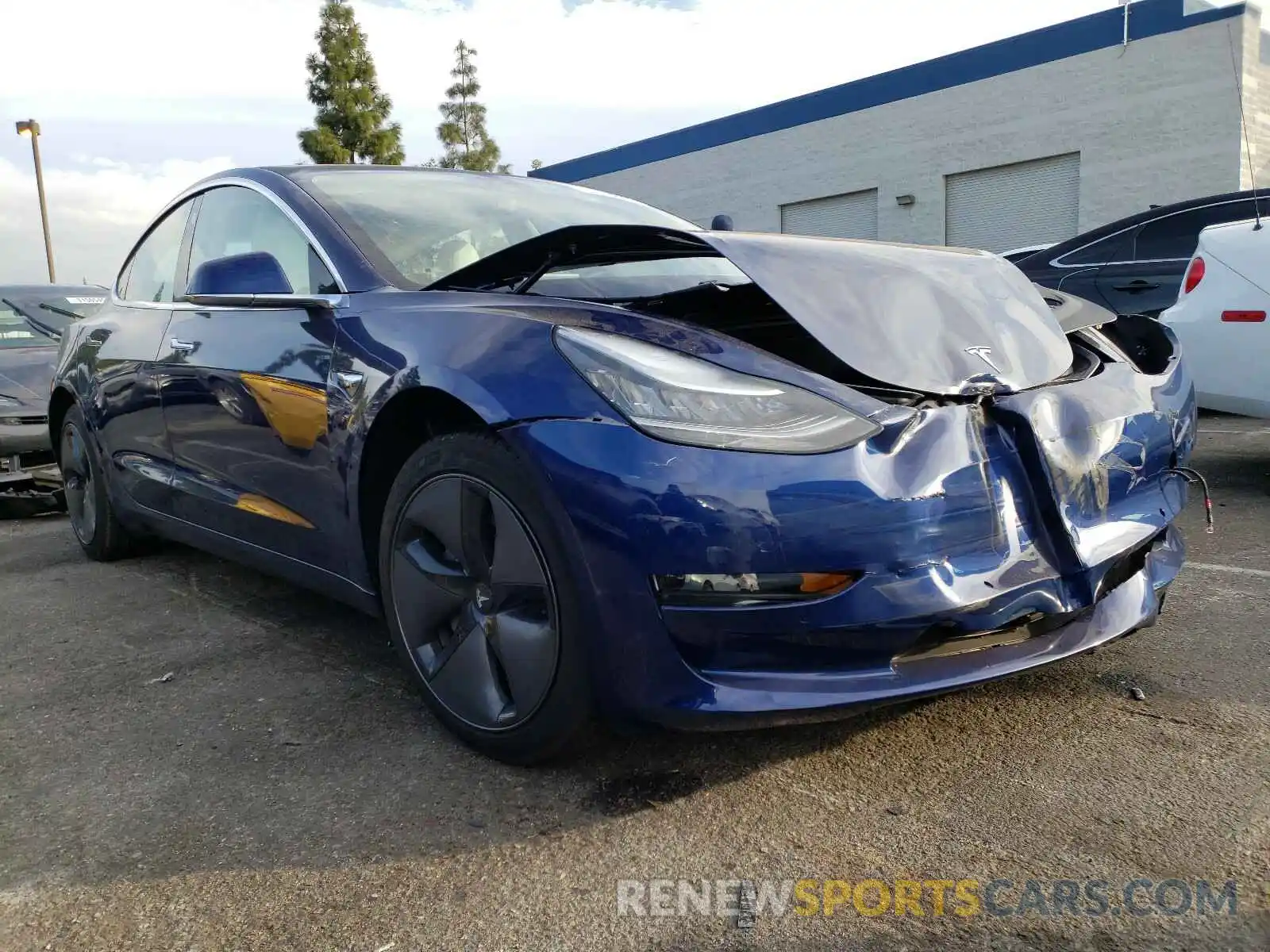 1 Photograph of a damaged car 5YJ3E1EB5KF192180 TESLA MODEL 3 2019