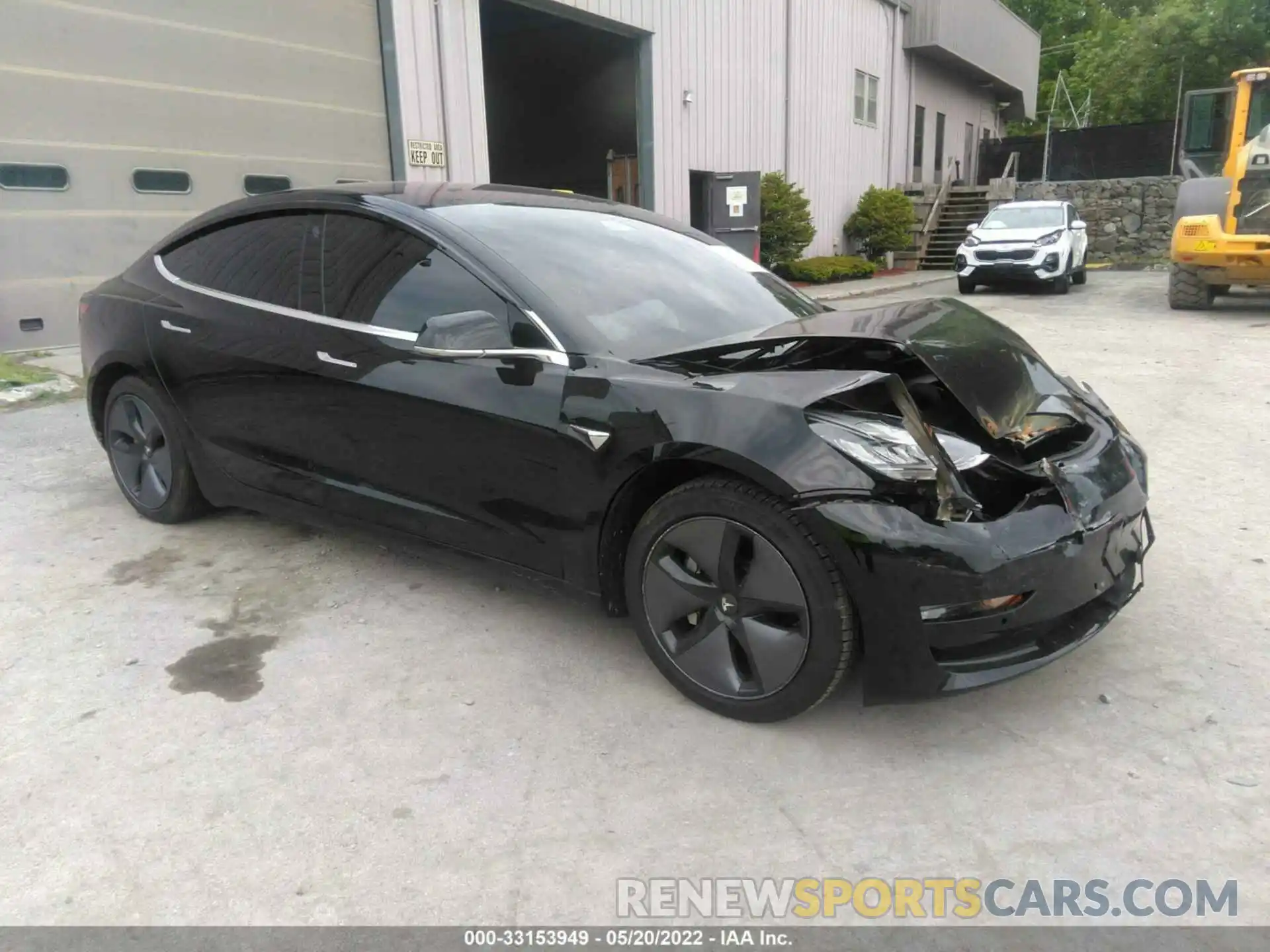 1 Photograph of a damaged car 5YJ3E1EB5KF197153 TESLA MODEL 3 2019