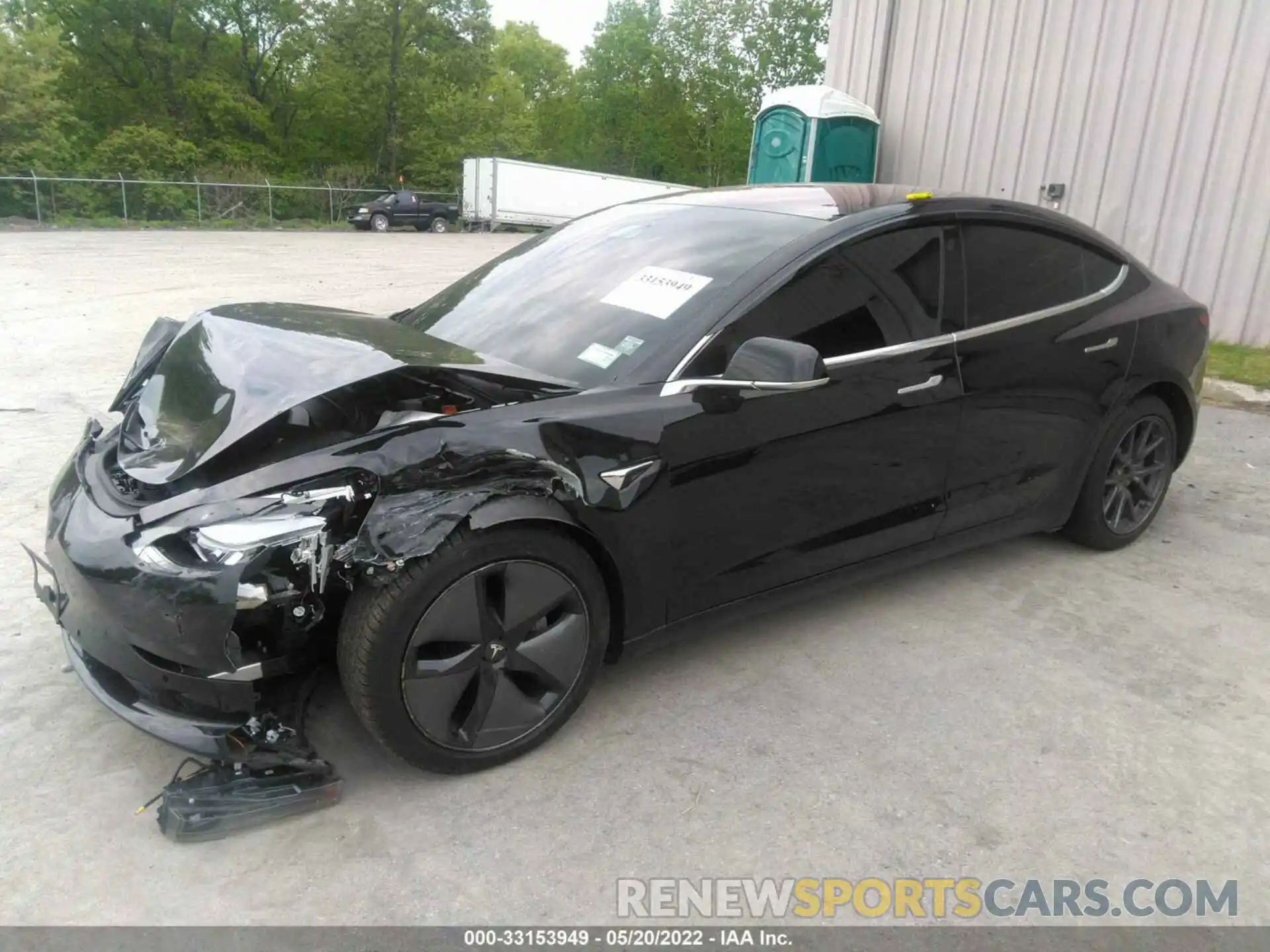 2 Photograph of a damaged car 5YJ3E1EB5KF197153 TESLA MODEL 3 2019