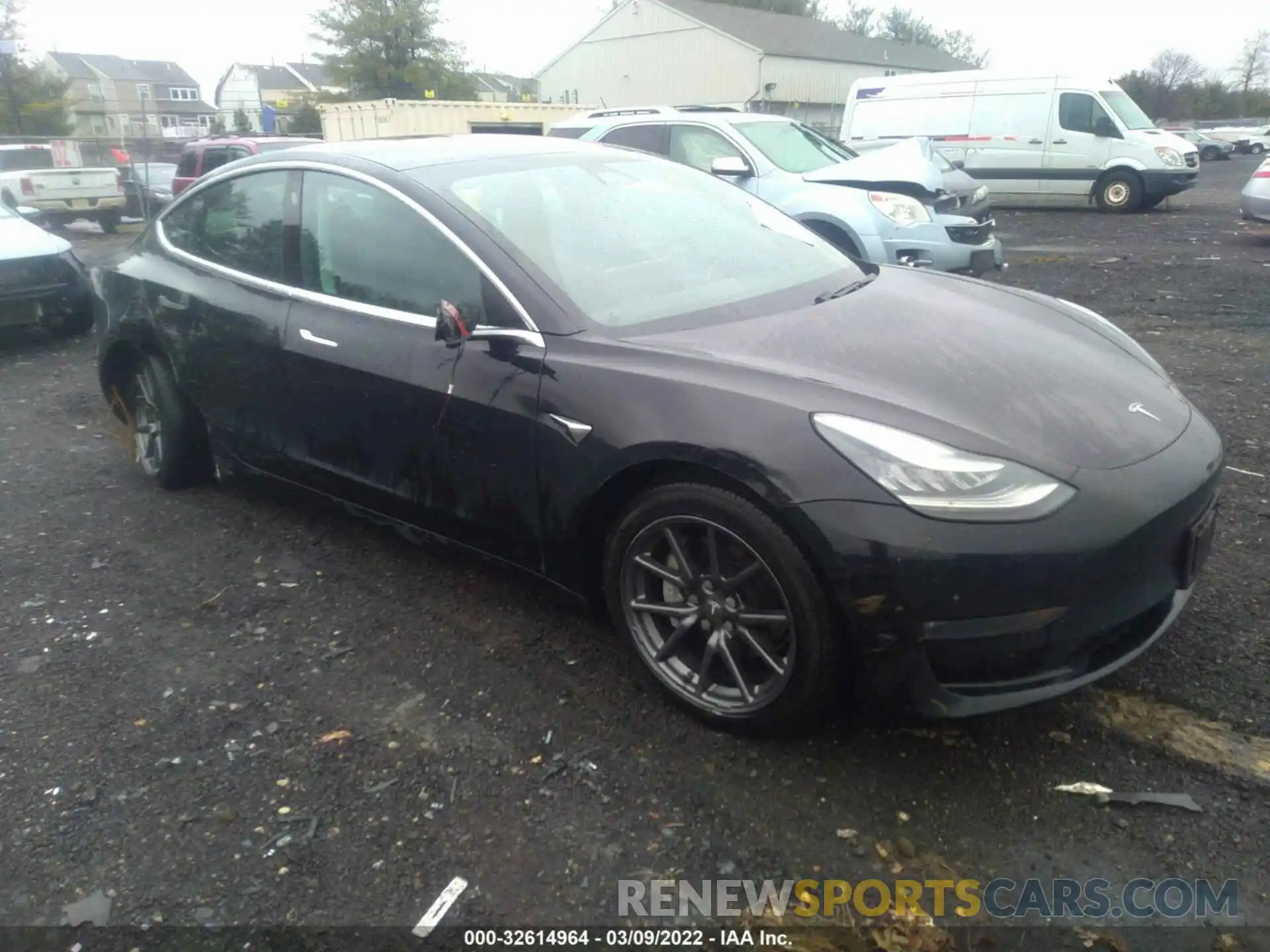 1 Photograph of a damaged car 5YJ3E1EB5KF199159 TESLA MODEL 3 2019