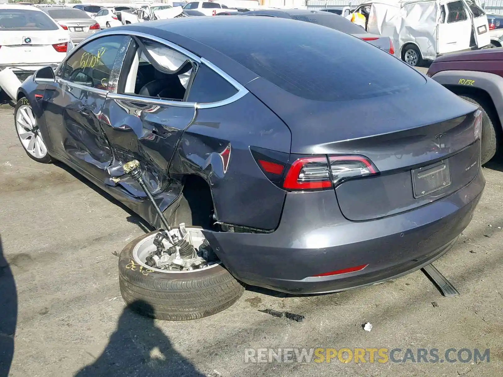 3 Photograph of a damaged car 5YJ3E1EB5KF205929 TESLA MODEL 3 2019