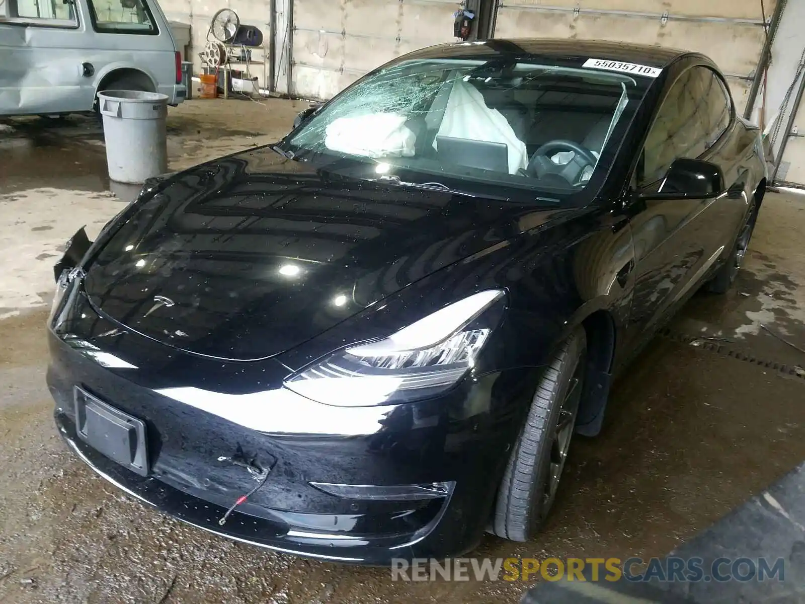 2 Photograph of a damaged car 5YJ3E1EB5KF208880 TESLA MODEL 3 2019