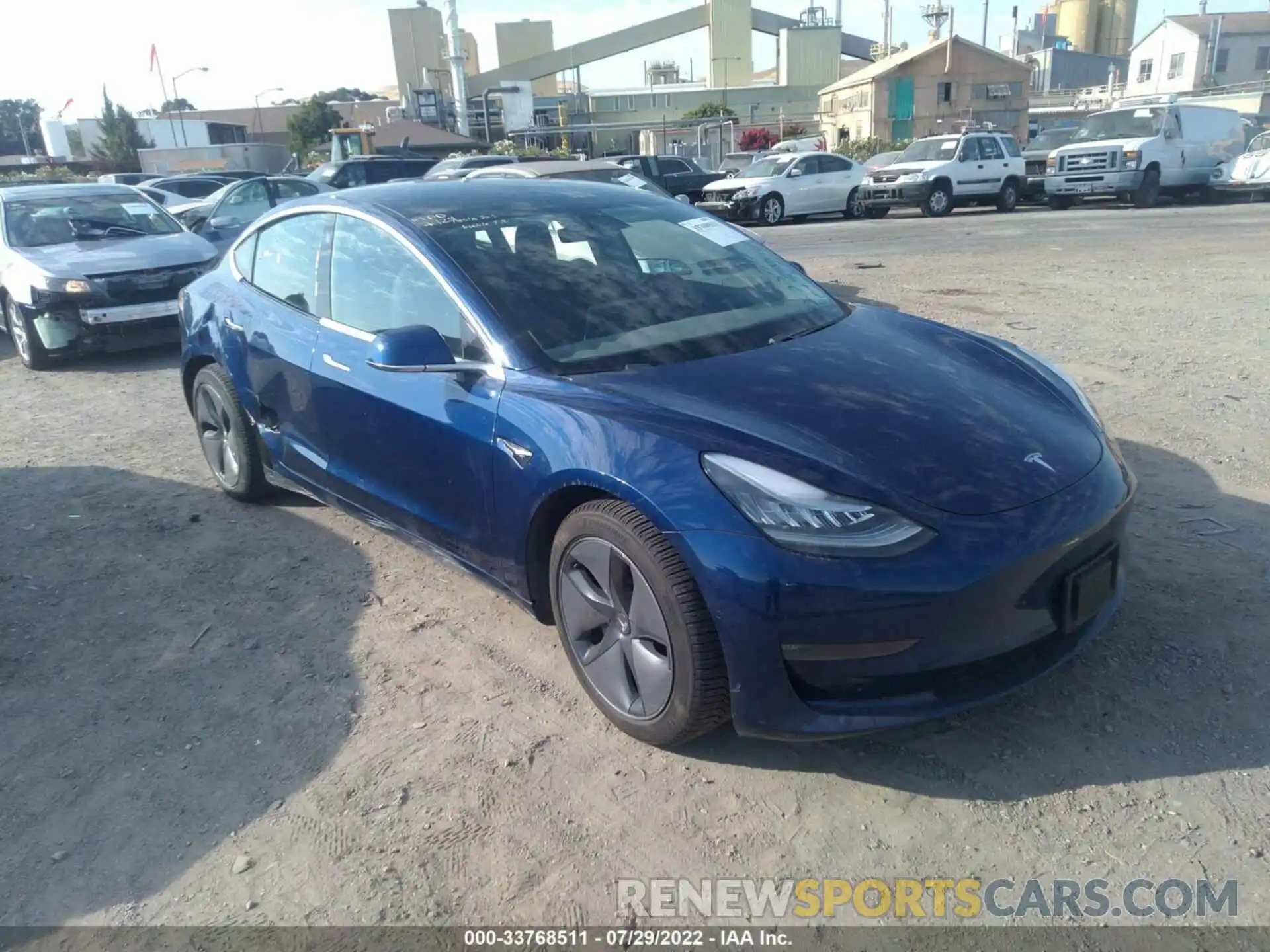 1 Photograph of a damaged car 5YJ3E1EB5KF211049 TESLA MODEL 3 2019