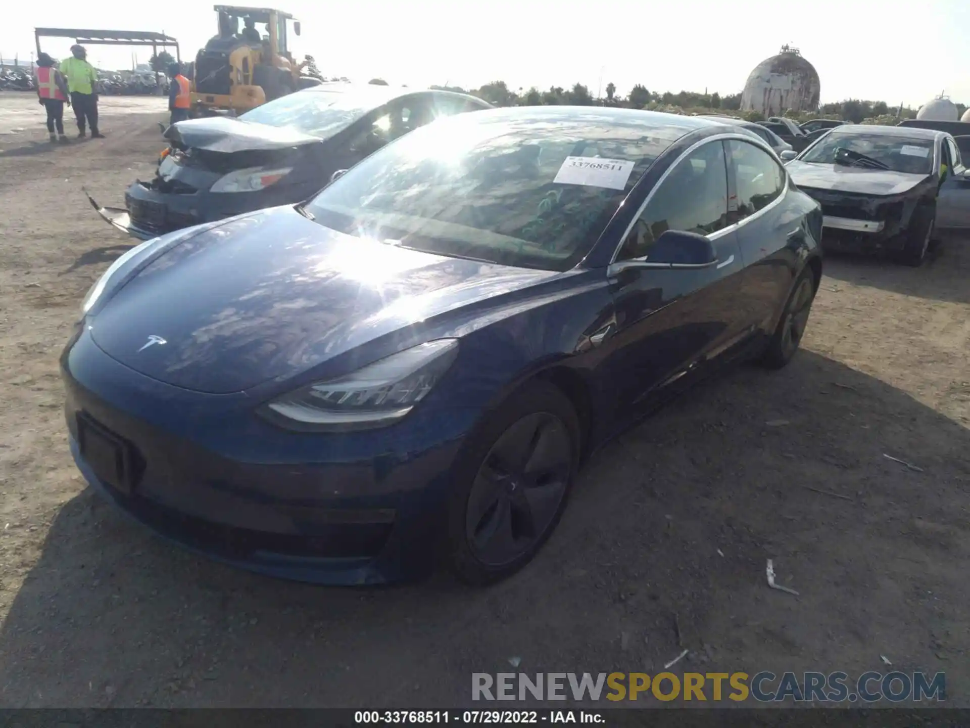 2 Photograph of a damaged car 5YJ3E1EB5KF211049 TESLA MODEL 3 2019