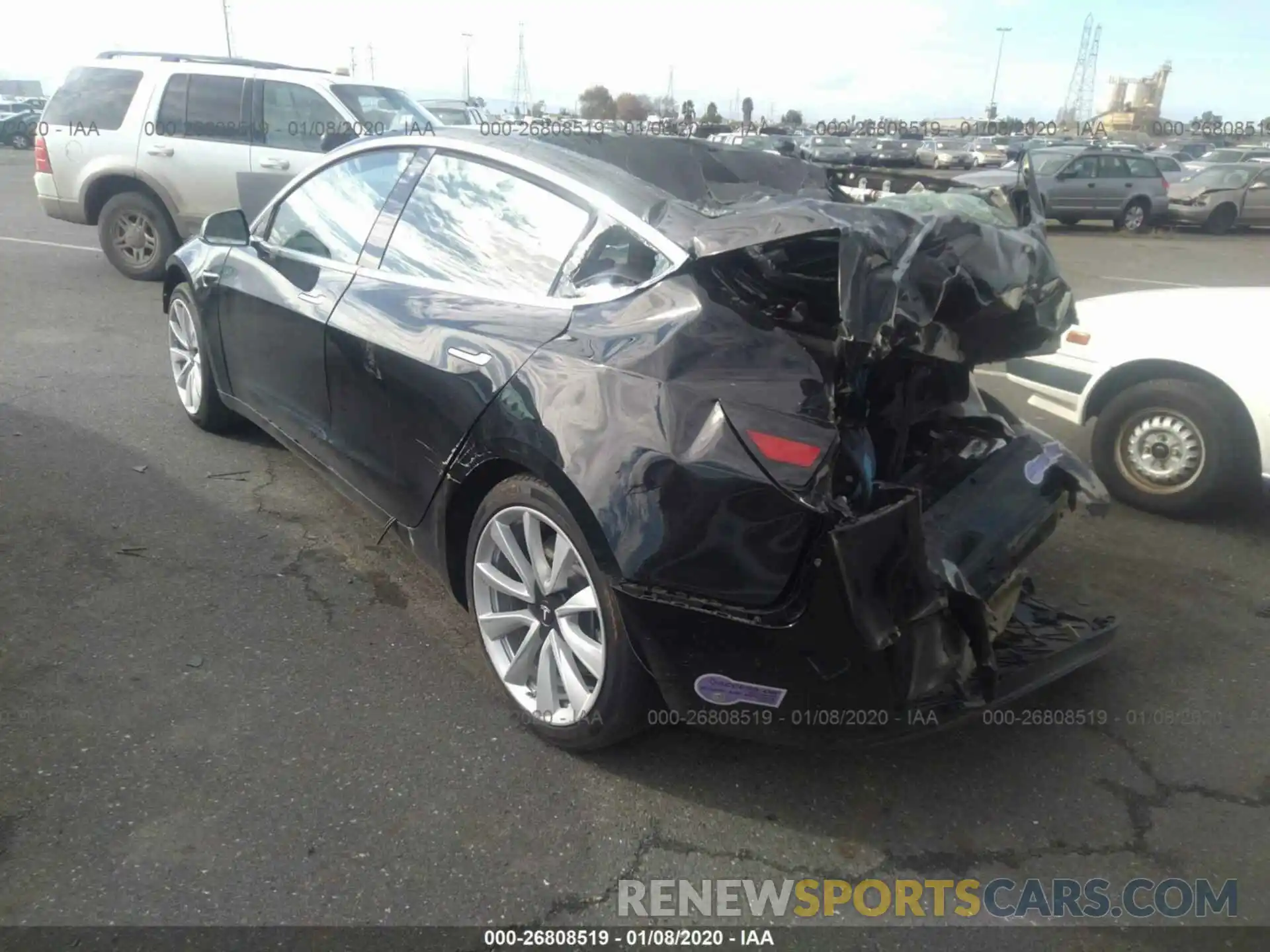 3 Photograph of a damaged car 5YJ3E1EB5KF211987 TESLA MODEL 3 2019