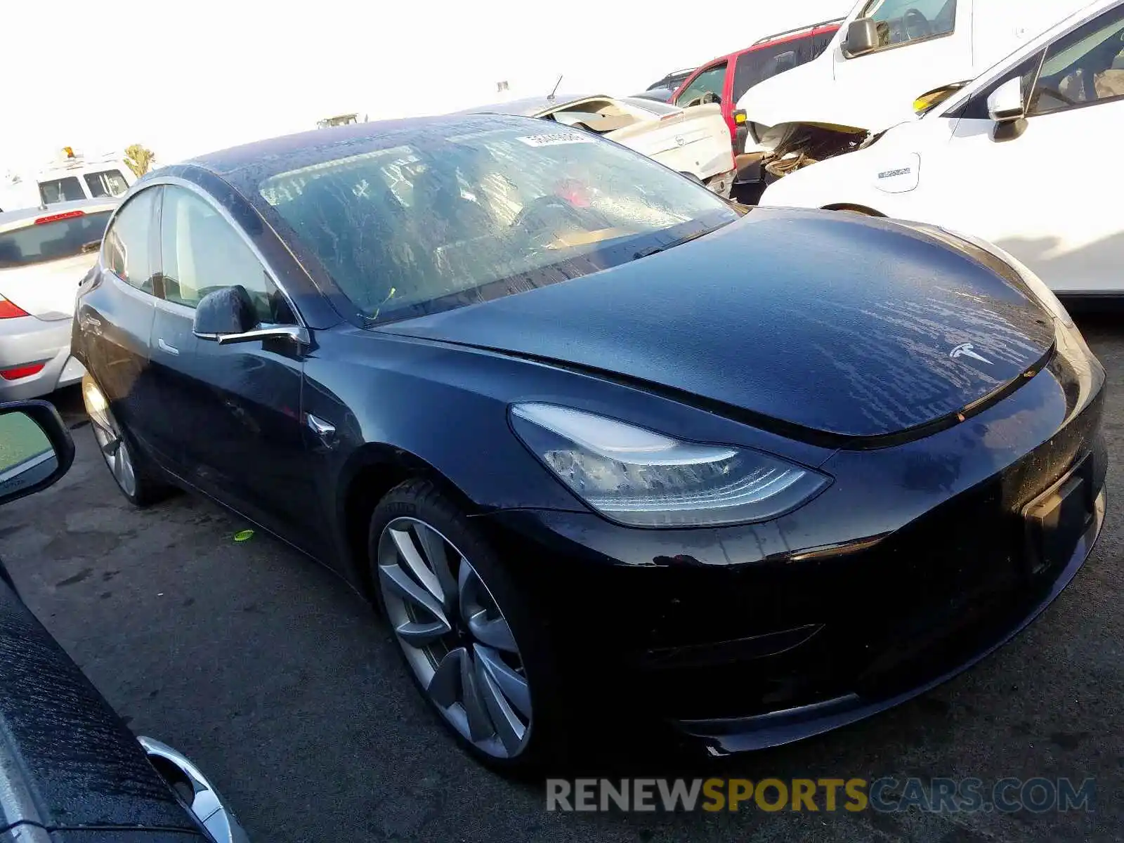 1 Фотография поврежденного автомобиля 5YJ3E1EB5KF237473 TESLA MODEL 3 2019