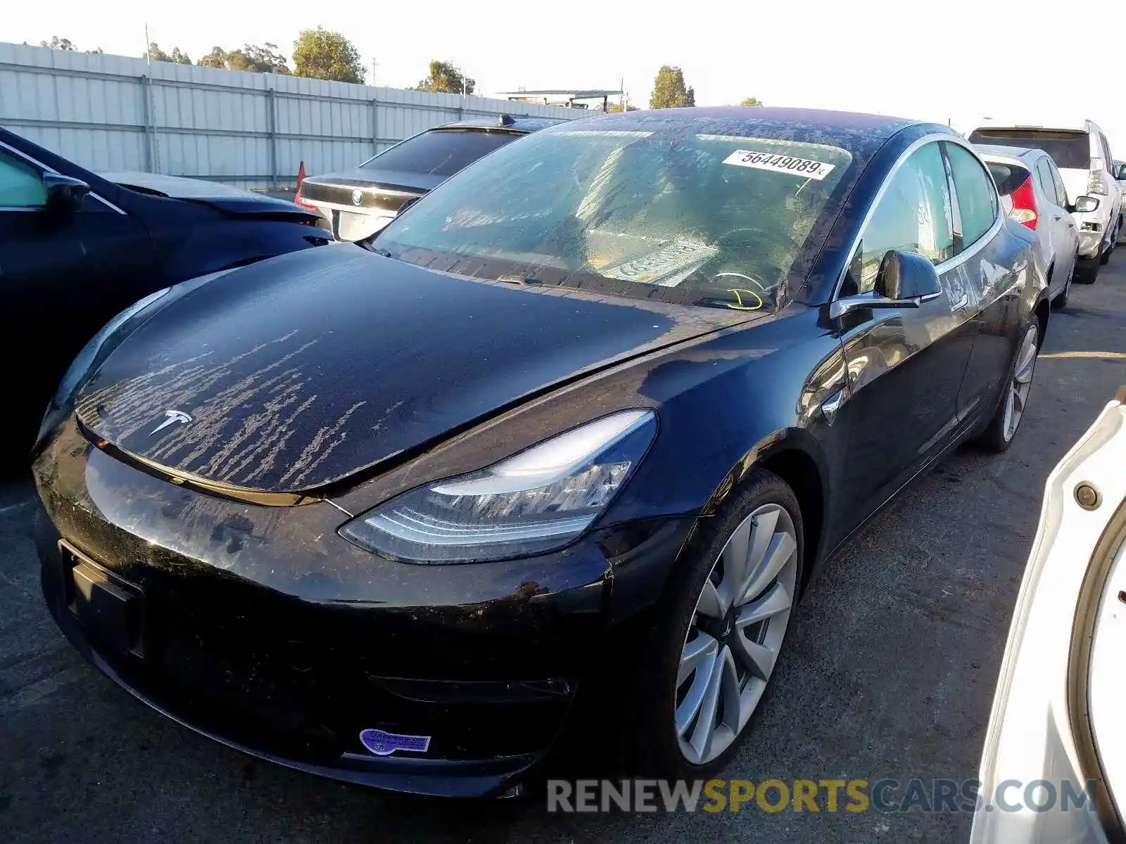 2 Фотография поврежденного автомобиля 5YJ3E1EB5KF237473 TESLA MODEL 3 2019