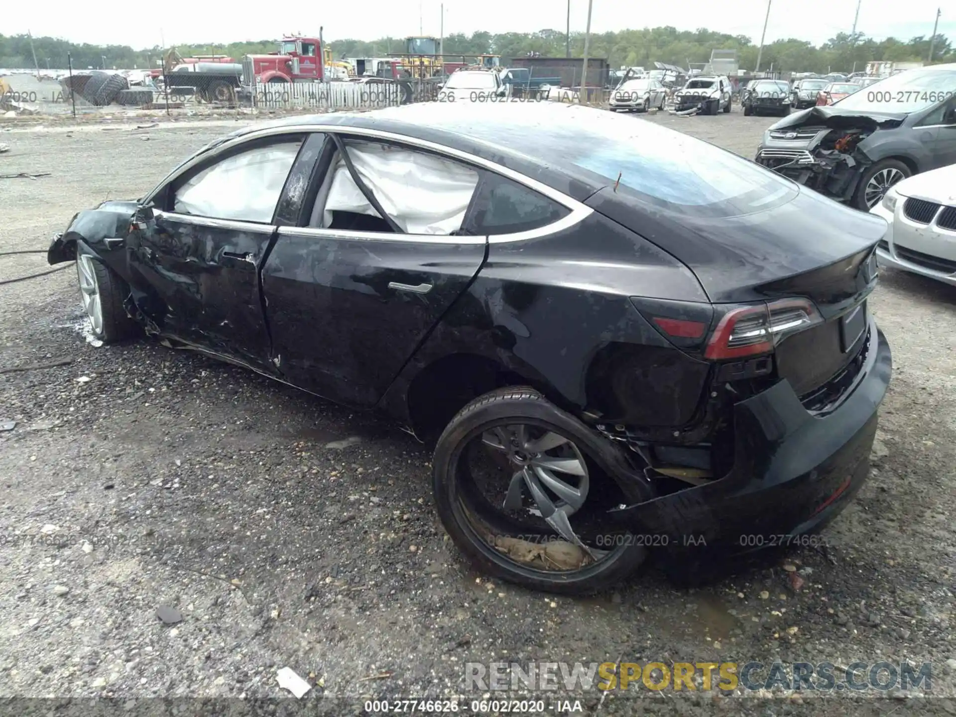 3 Photograph of a damaged car 5YJ3E1EB5KF365339 TESLA MODEL 3 2019