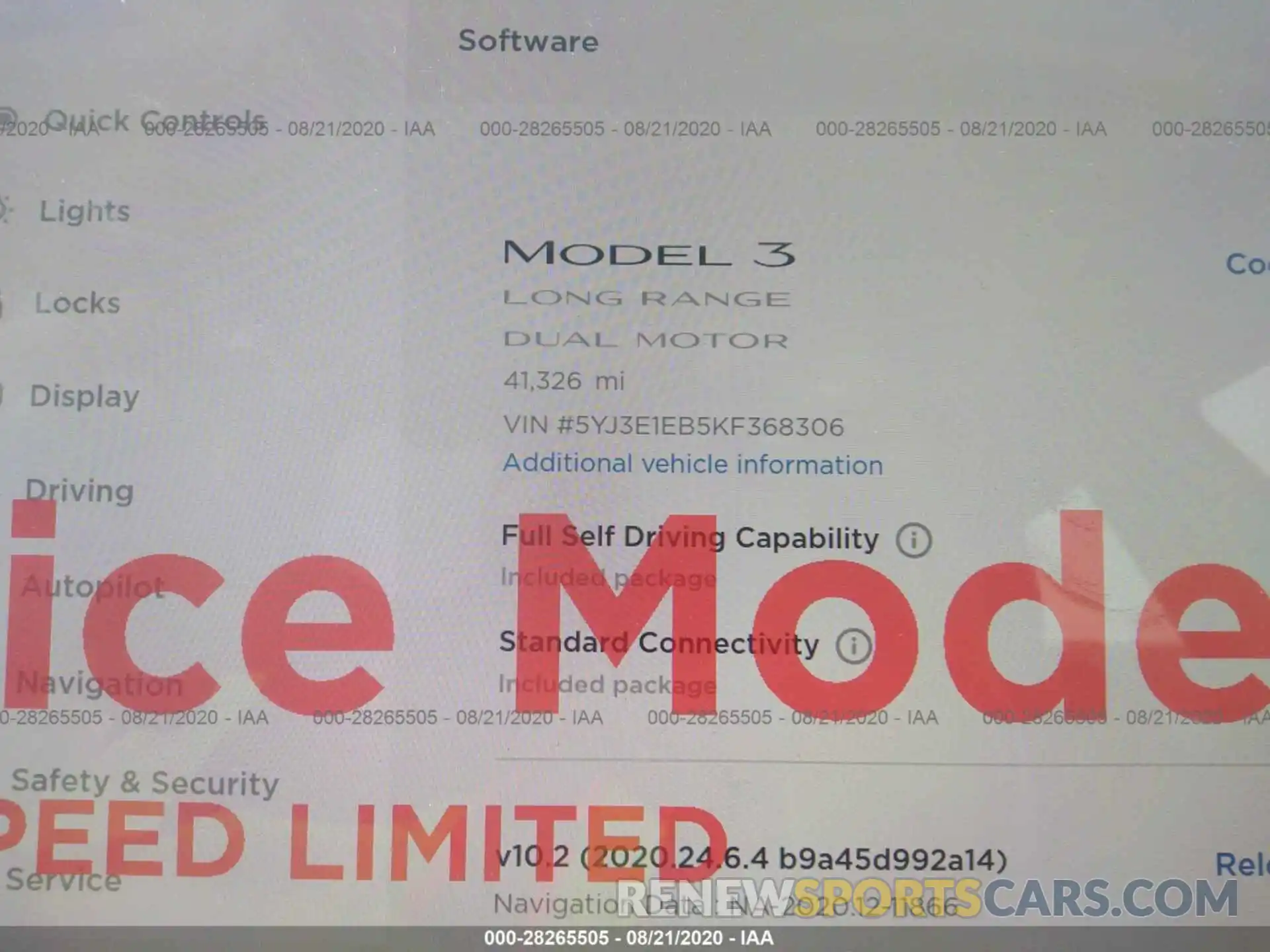 7 Photograph of a damaged car 5YJ3E1EB5KF368306 TESLA MODEL 3 2019