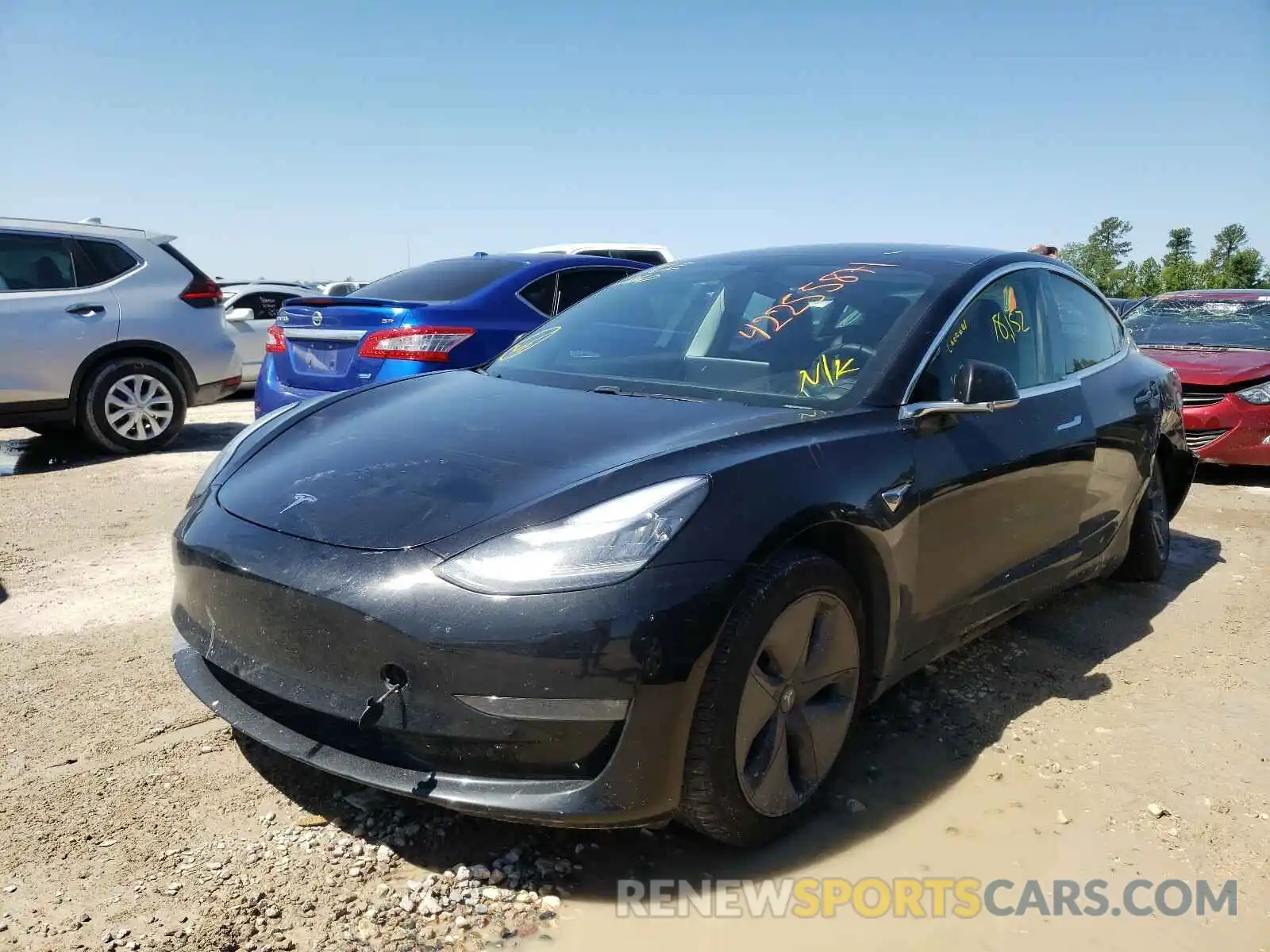 2 Фотография поврежденного автомобиля 5YJ3E1EB5KF385588 TESLA MODEL 3 2019