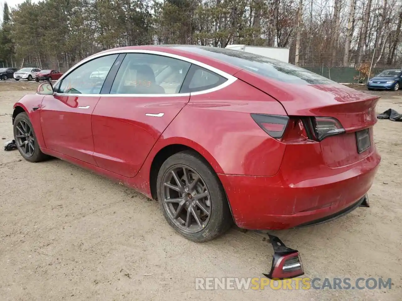 3 Photograph of a damaged car 5YJ3E1EB5KF387325 TESLA MODEL 3 2019