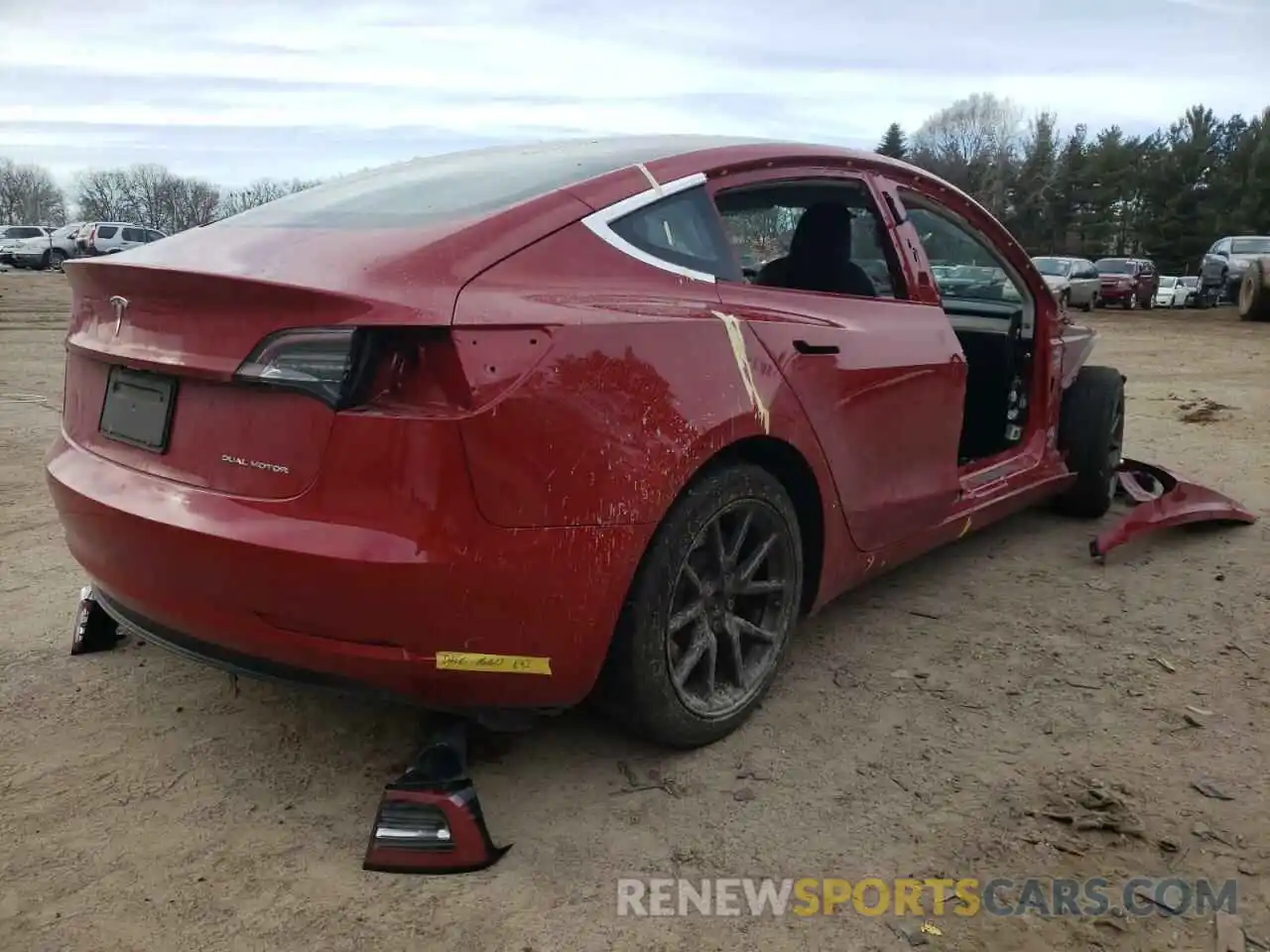 4 Photograph of a damaged car 5YJ3E1EB5KF387325 TESLA MODEL 3 2019