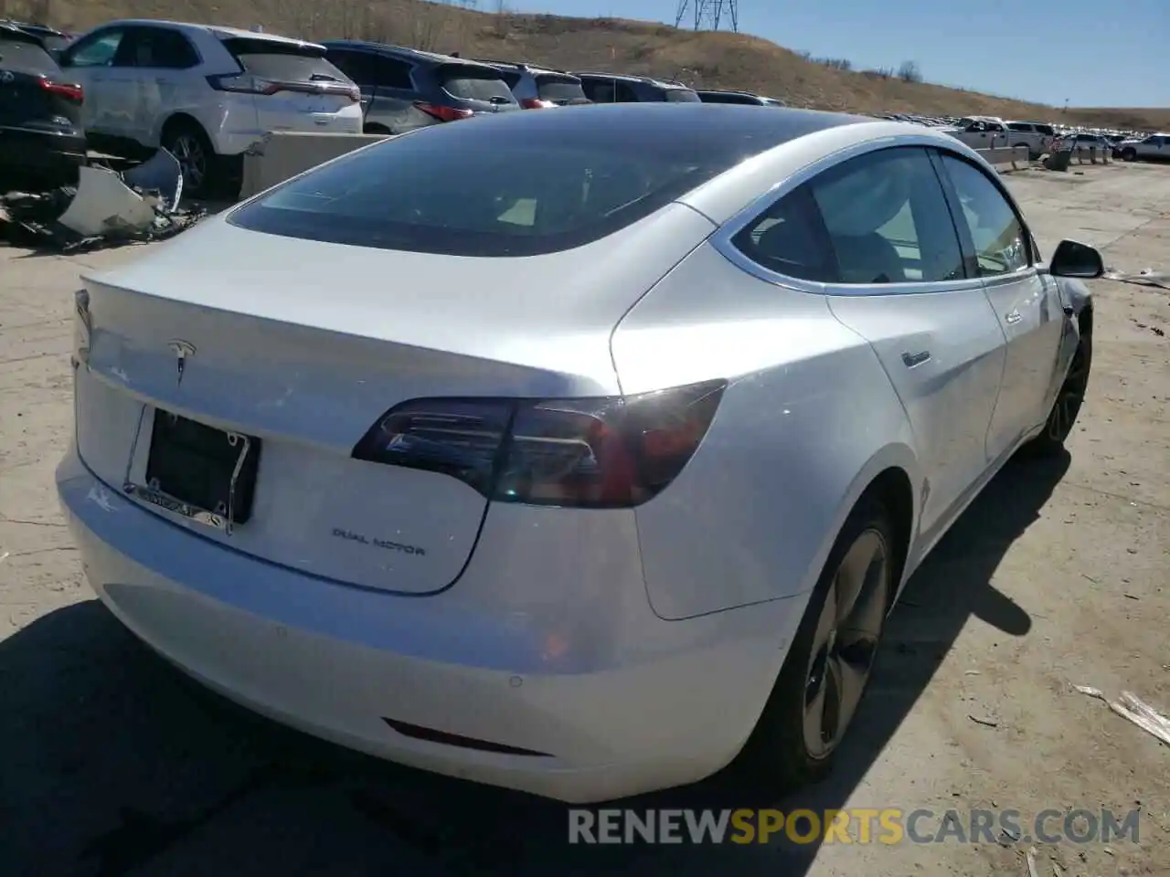 4 Photograph of a damaged car 5YJ3E1EB5KF387924 TESLA MODEL 3 2019